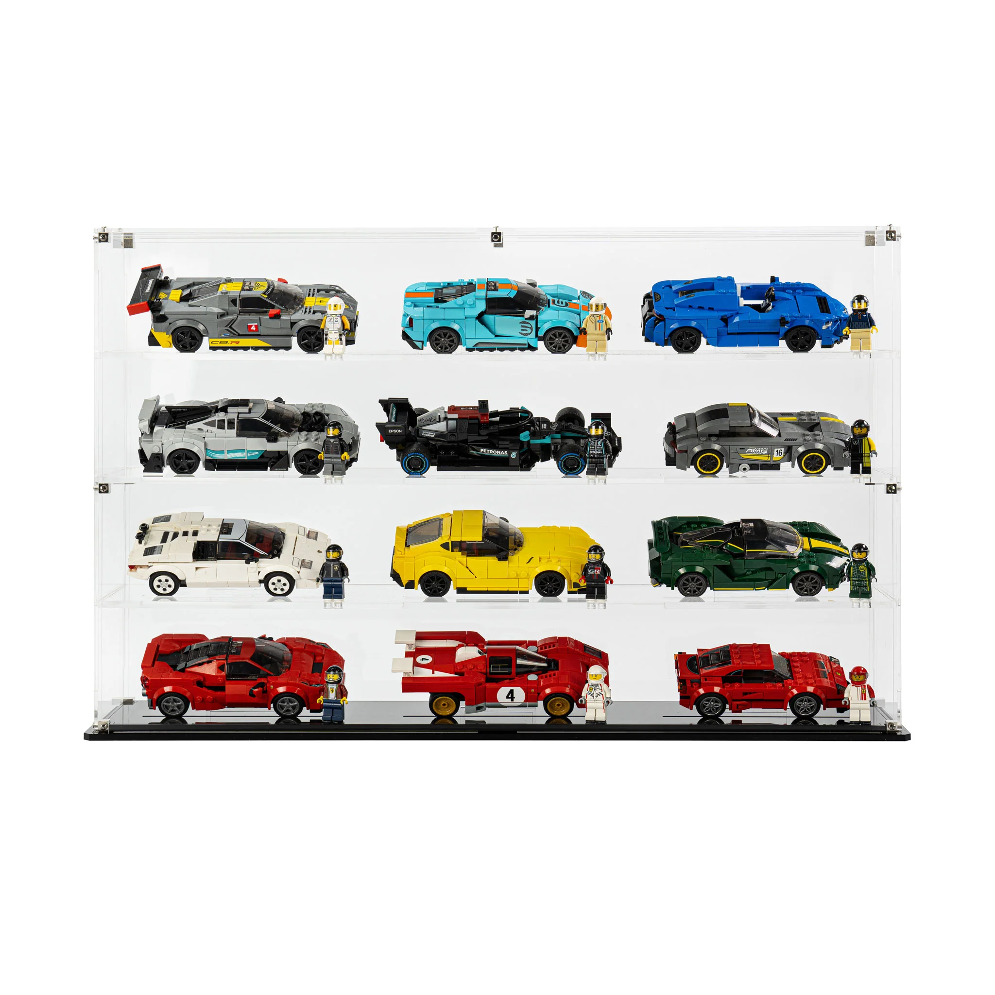 Display Case for 12x LEGO® Speed Champions Cars (4x3) - Image 2