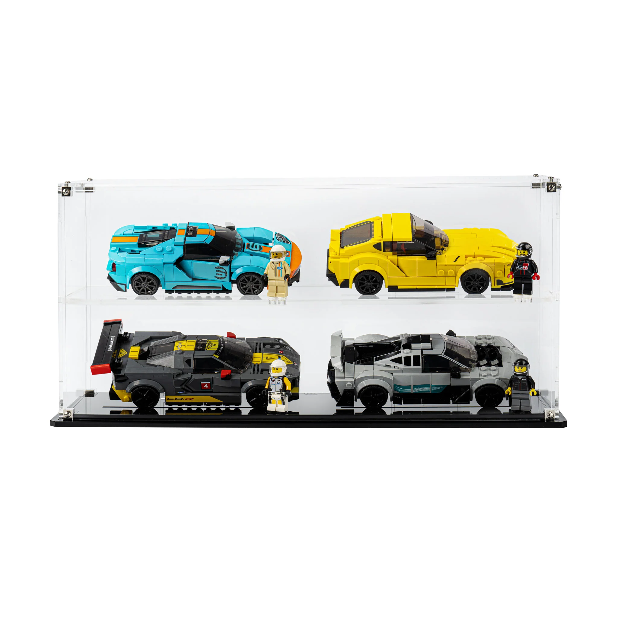 Display Case for 4x LEGO® Speed Champions Cars (2x2) - Image 2