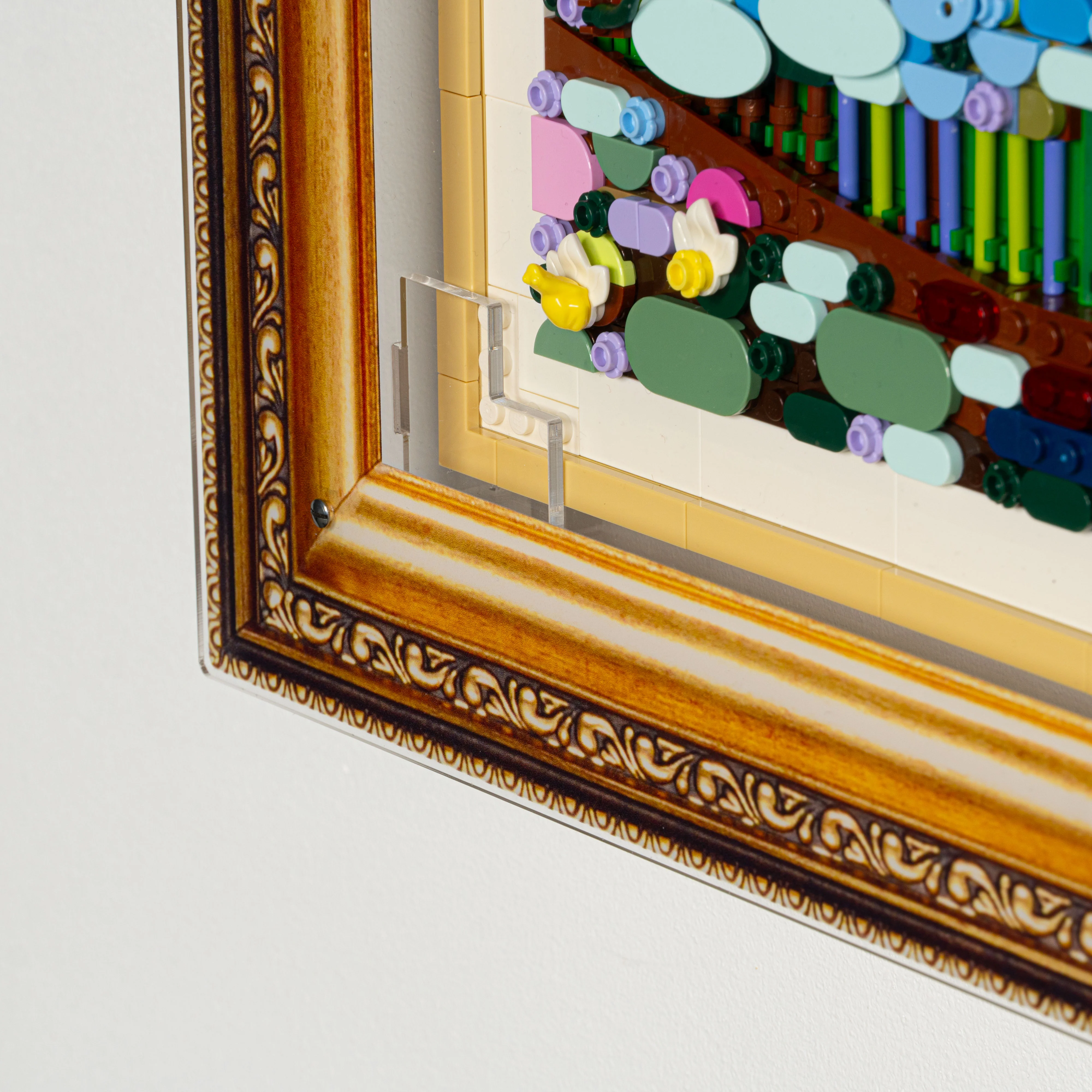 Wall Mounted Display Case for LEGO® Art: Claude Monet – Bridge over a Pond of Water Lilies (31220) - Image 7