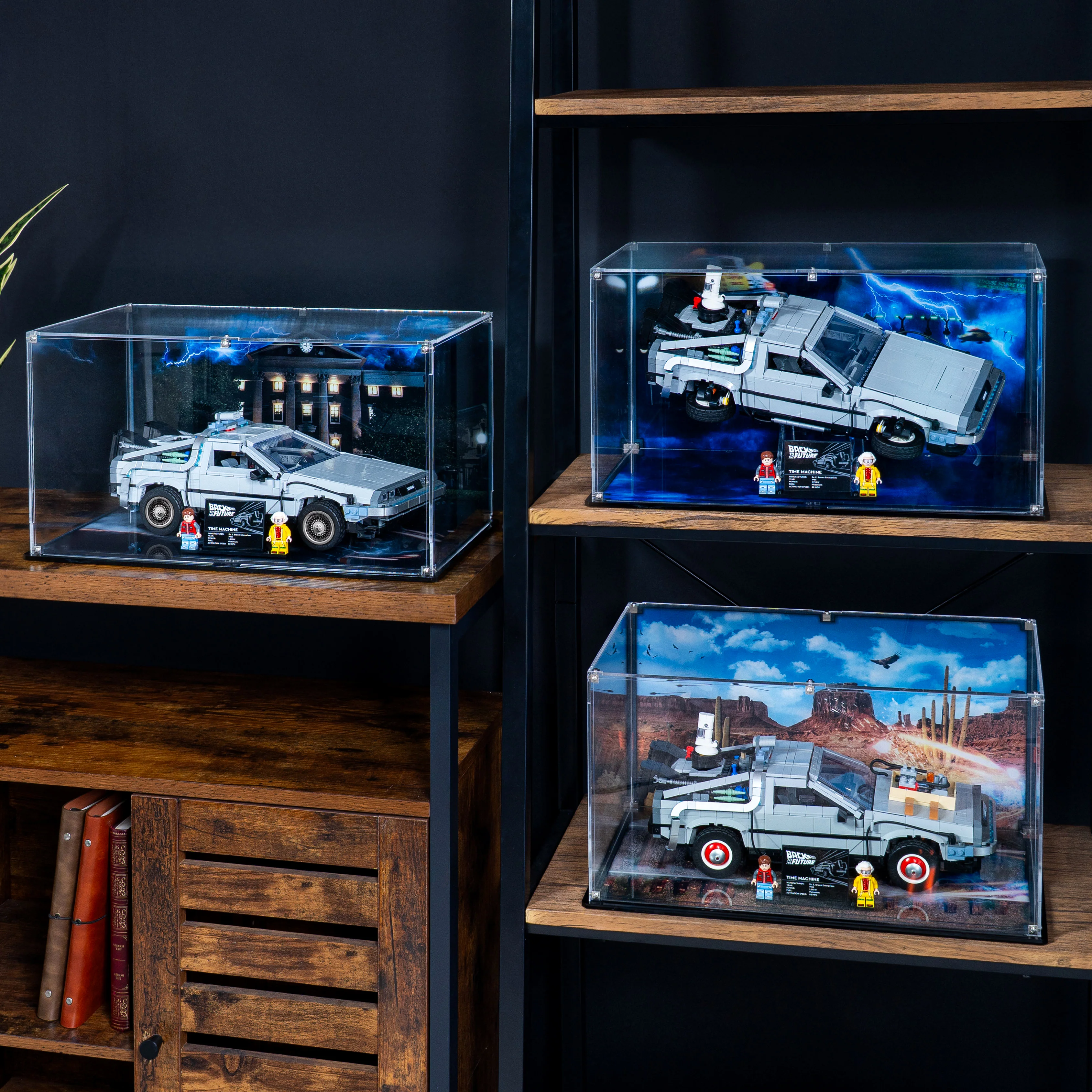 Display Case for LEGO® Back to the Future Time Machine (10300) - Image 2