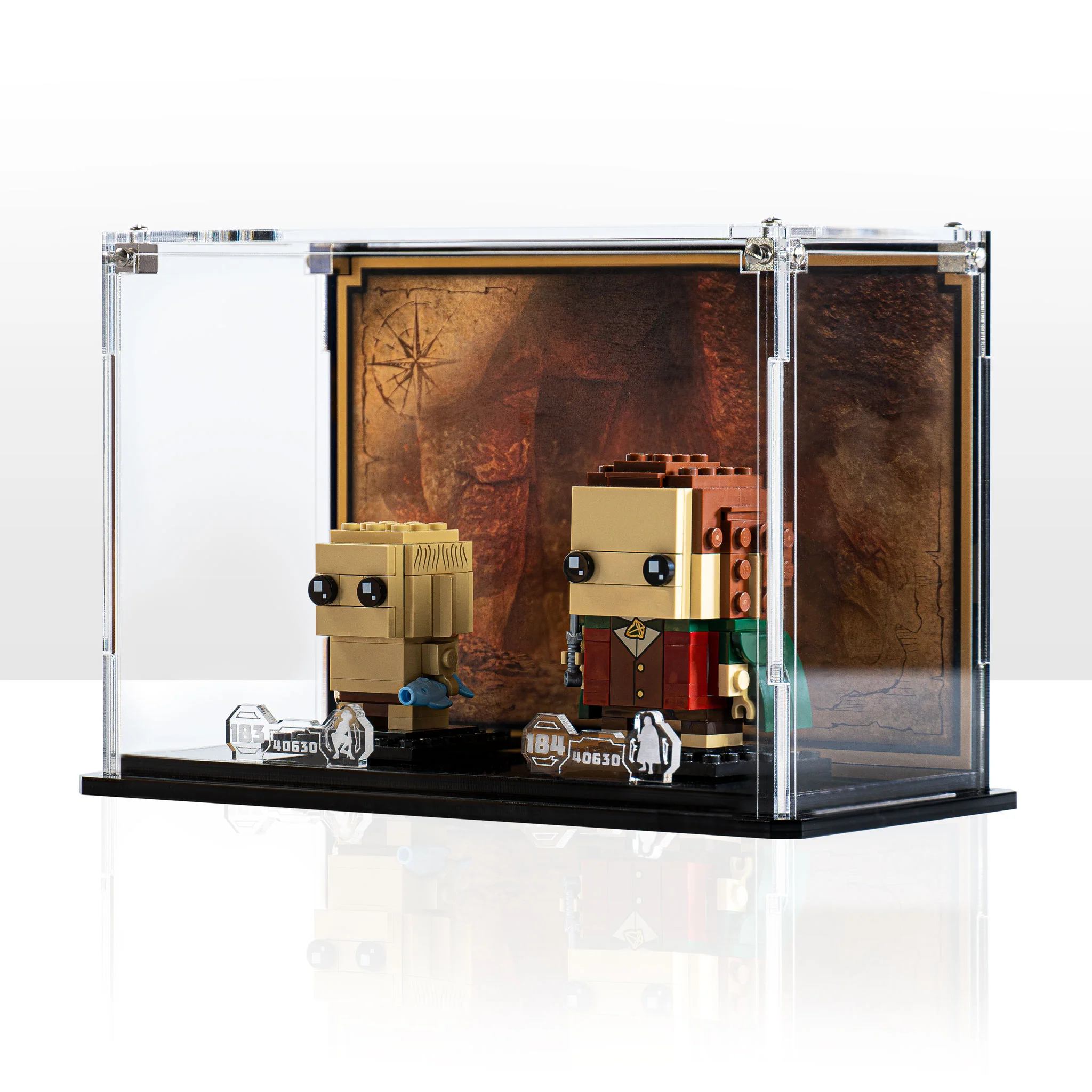 Display Case for LEGO® Brickheadz: Frodo™ & Gollum™ (40630)
