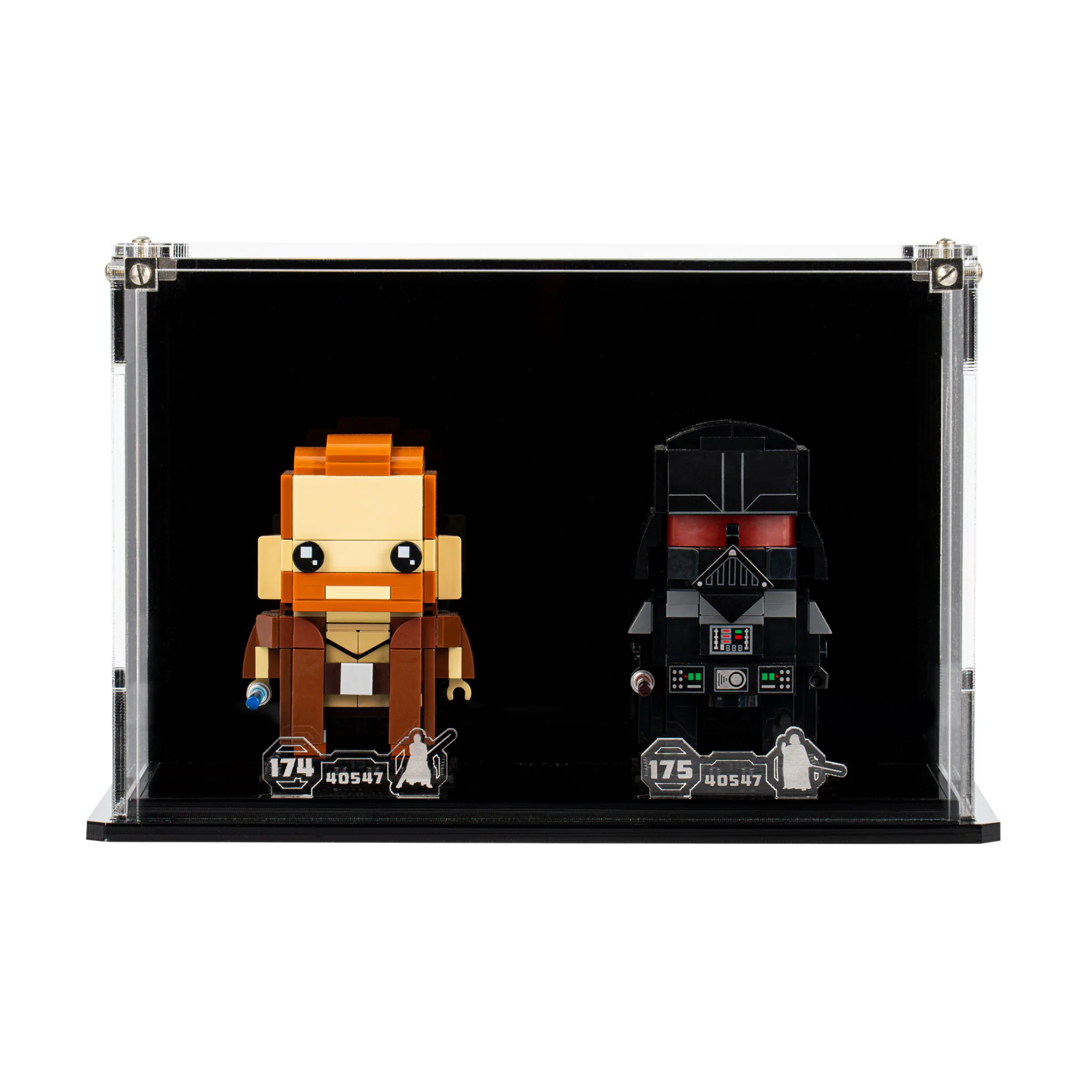 Display Case for LEGO® Brickheadz Obi-Wan Kenobi™ & Darth Vader™ (40547) - Image 2