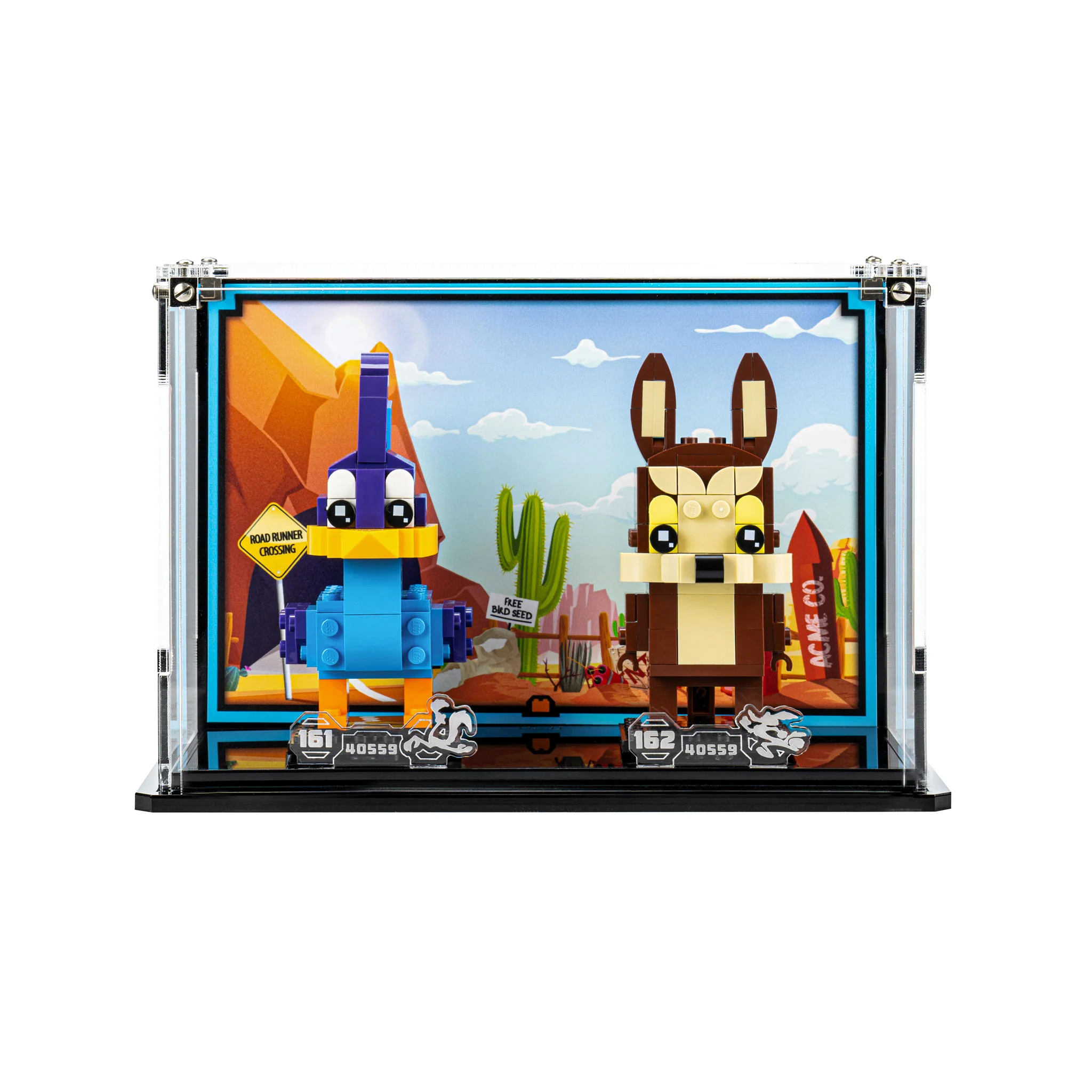 Display Case for LEGO® Brickheadz Road Runner & Wile. E. Coyote (40559) - Image 2