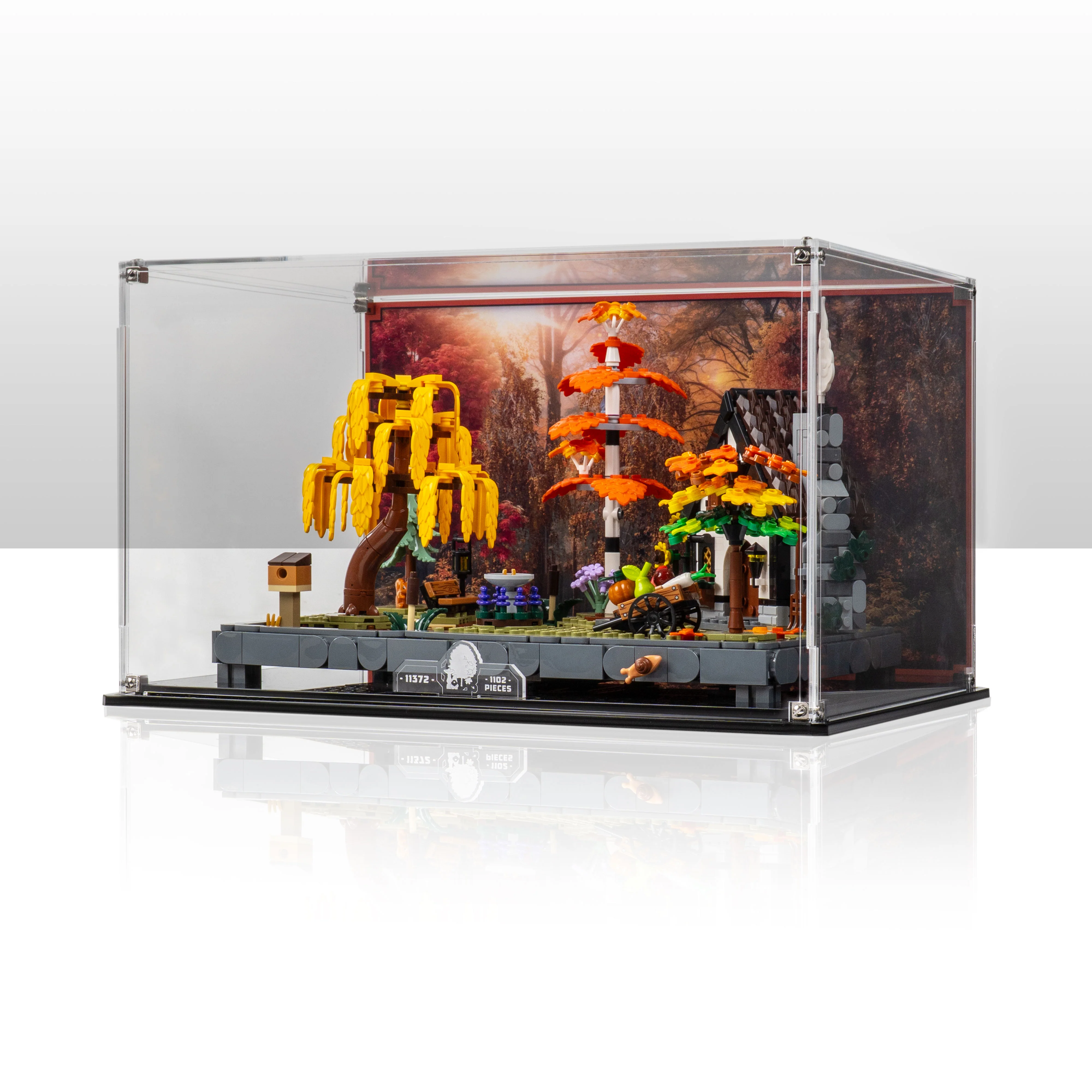 Display Case for LEGO® Icons: Autumn Cottage Garden (11372)