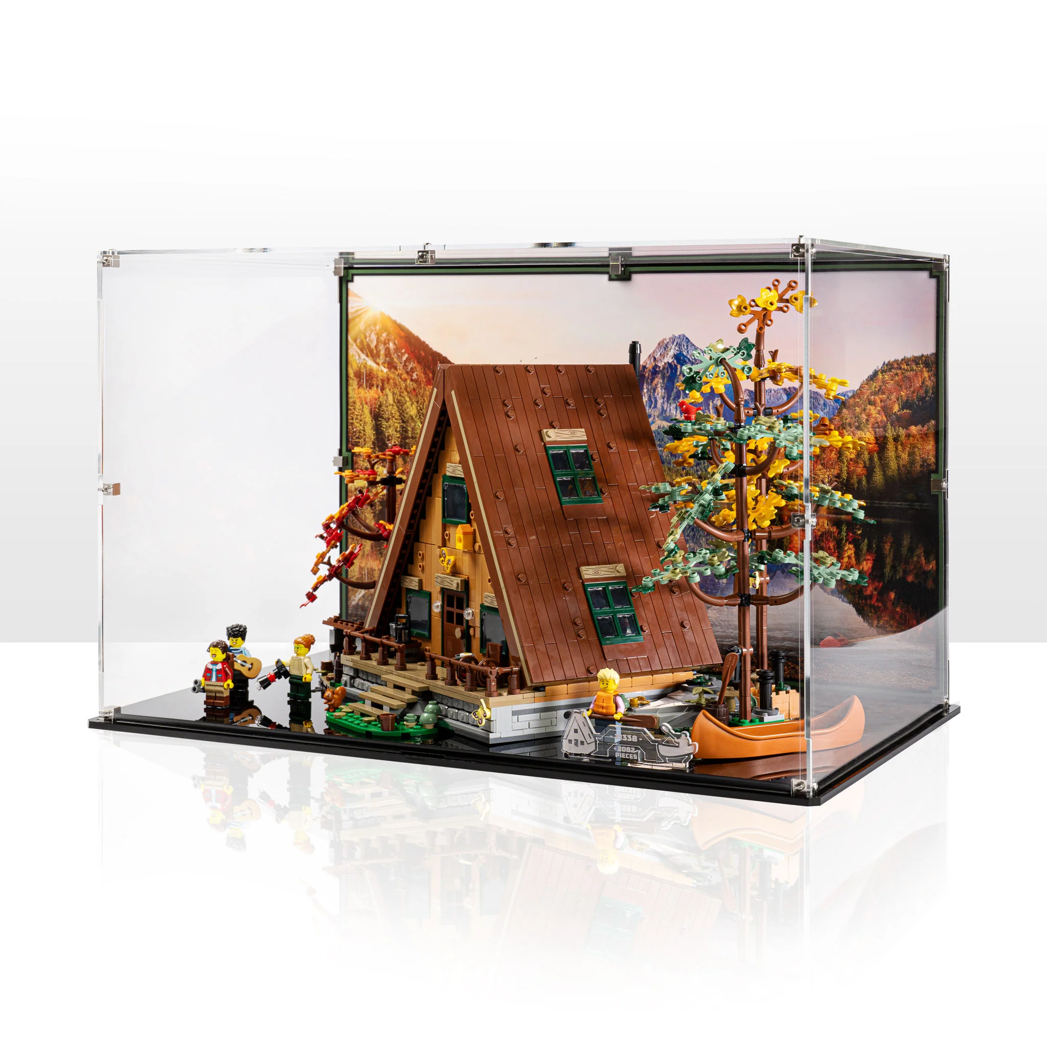 Display Case for LEGO® Ideas: A-Frame Cabin (21338)
