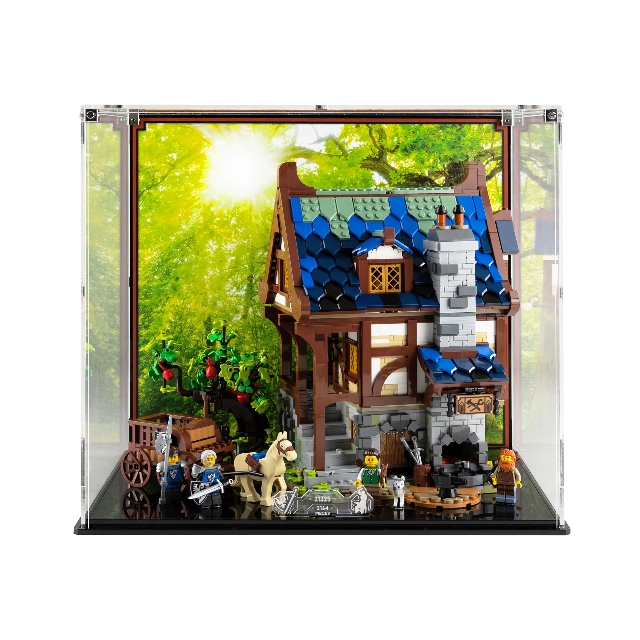 Display Case for LEGO® Ideas: Medieval Blacksmith (21325)