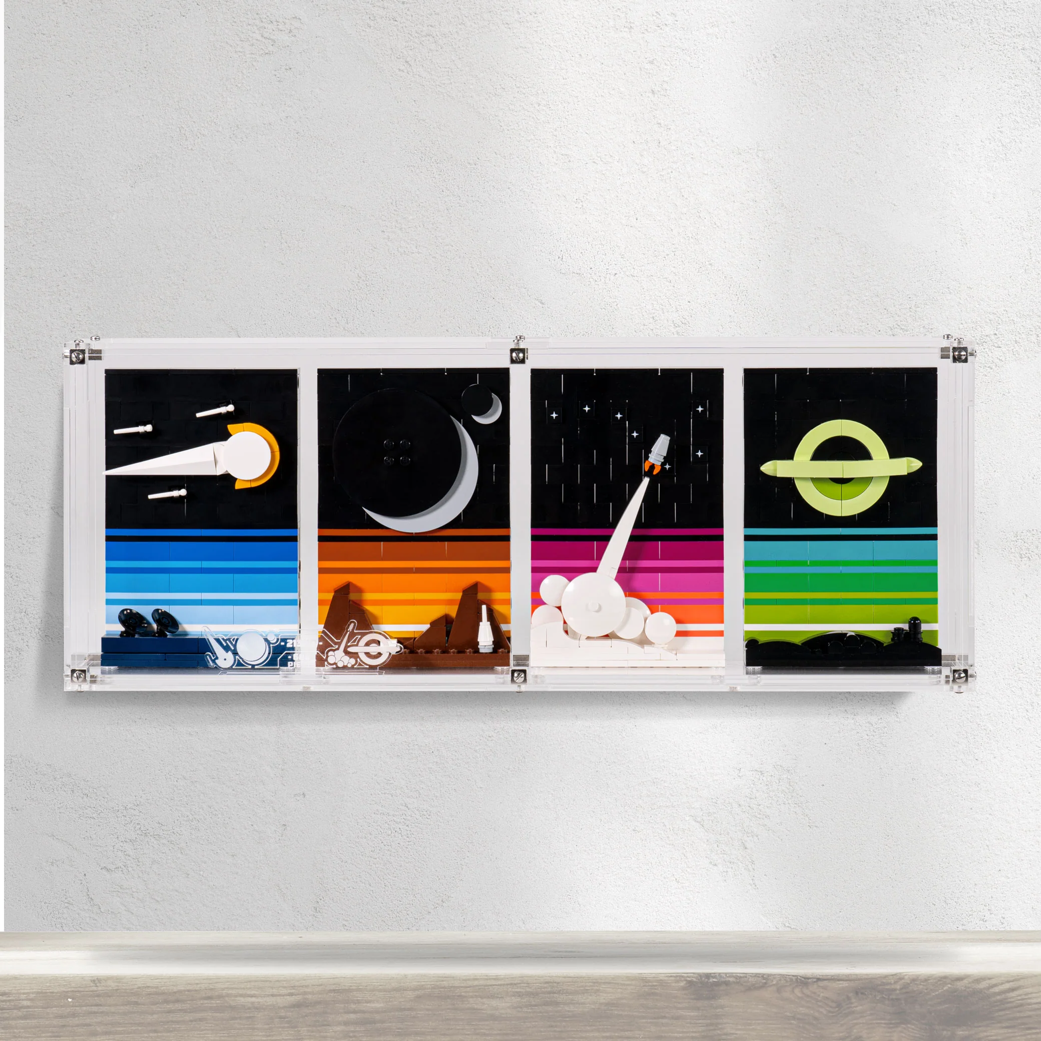 Wall Mounted Display Case for LEGO® Ideas: Tales of the Space Age (21340) - Image 2
