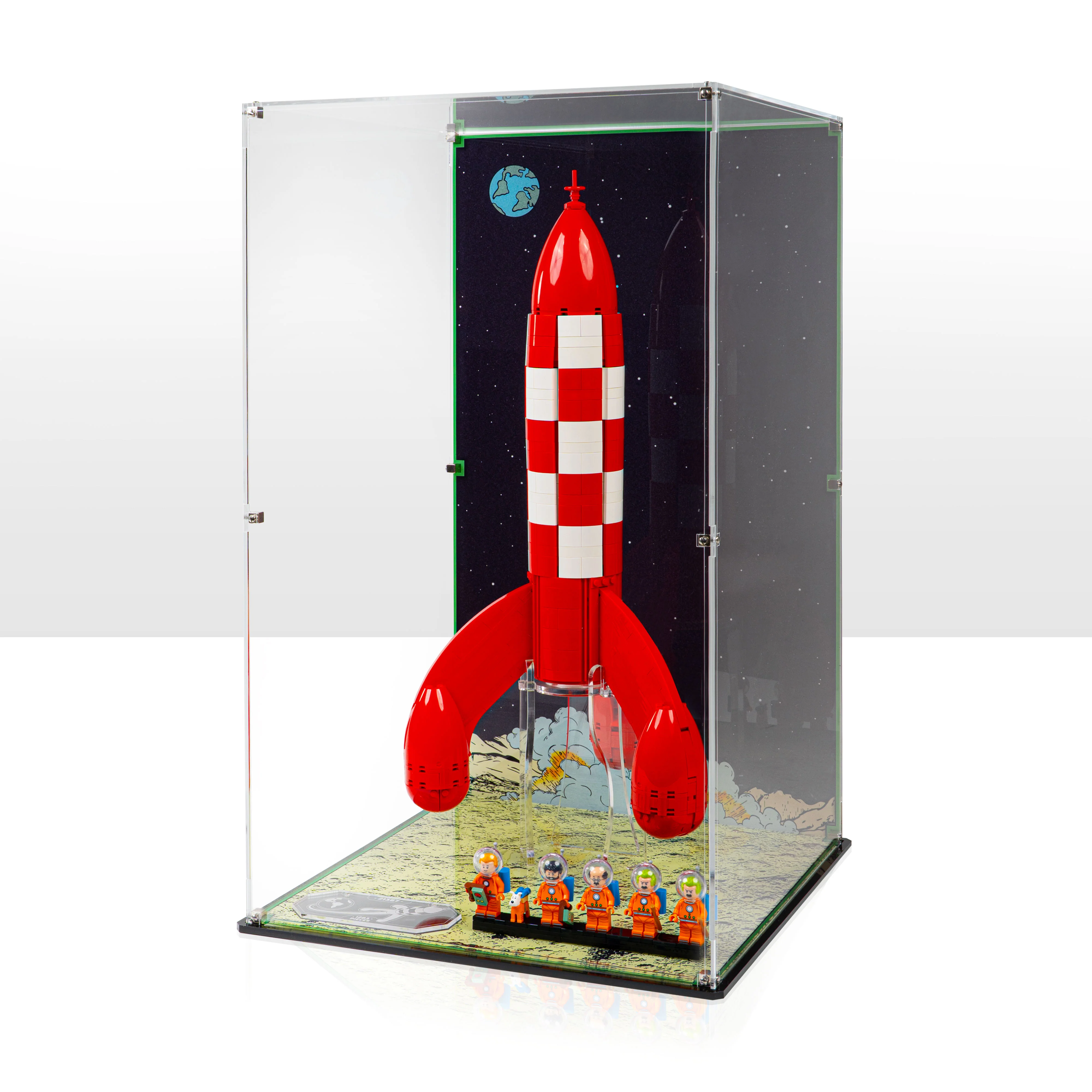 Display Case for LEGO® Ideas: Tintin® Moon Rocket (21367)