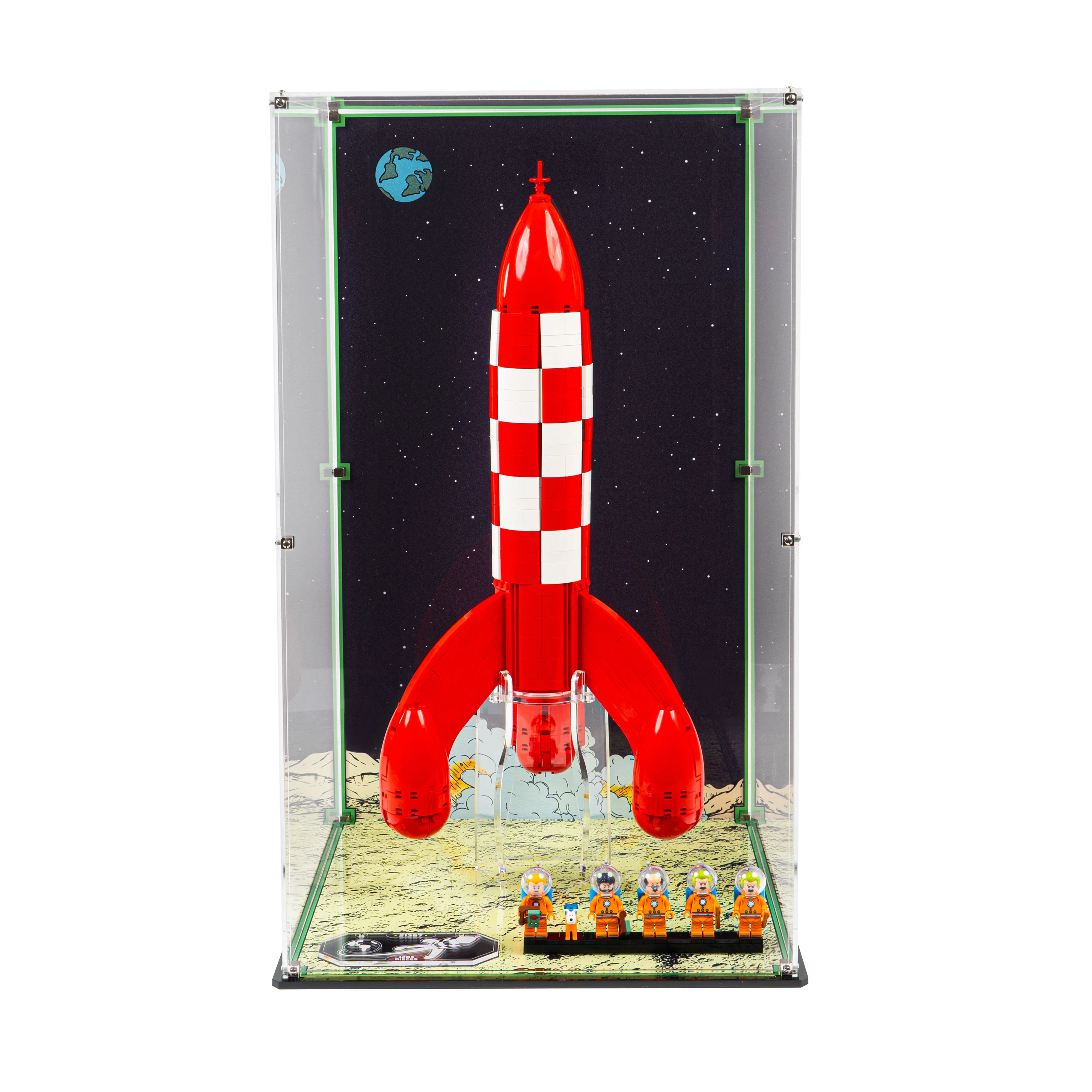 Display Case for LEGO® Ideas: Tintin® Moon Rocket (21367) - Image 3