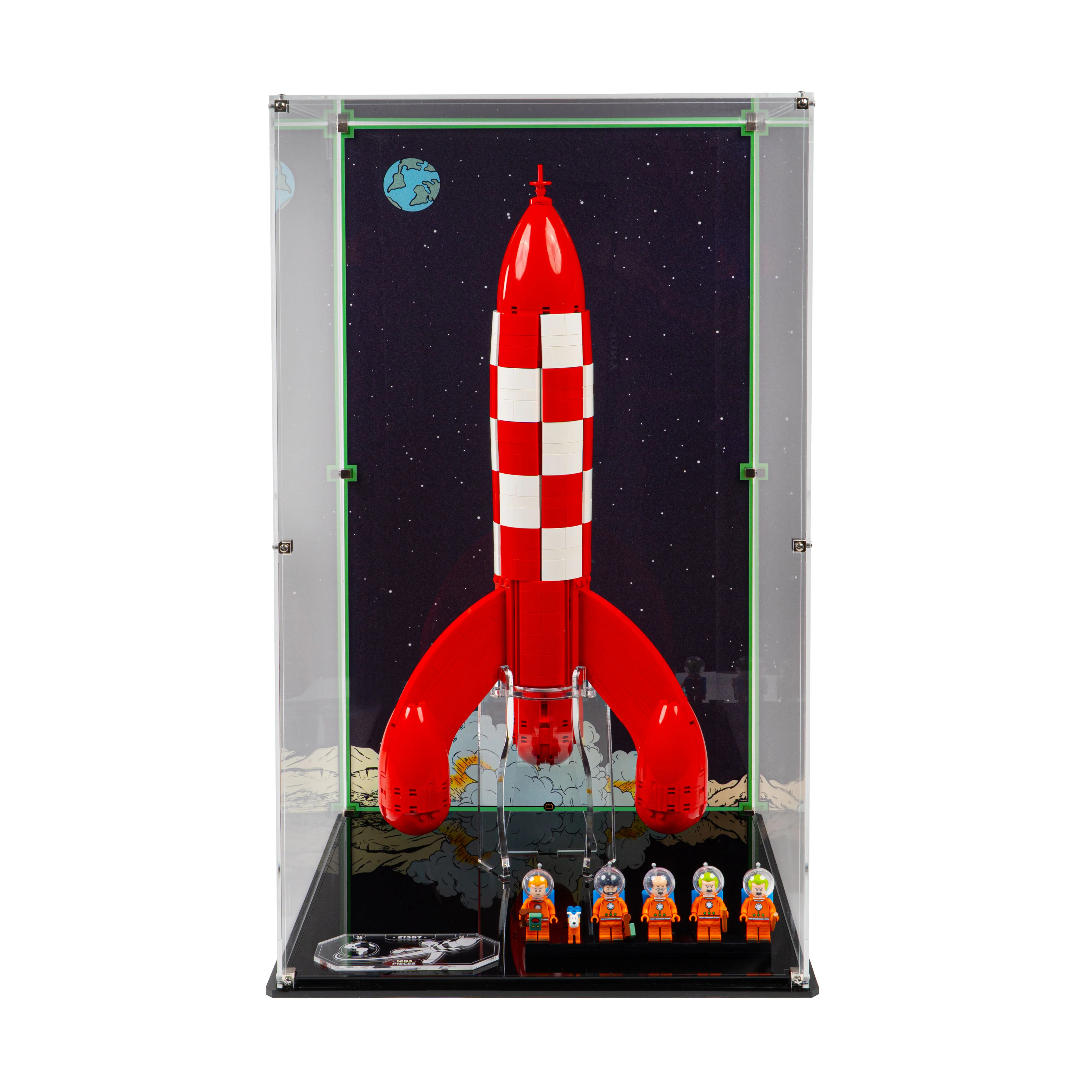 Display Case for LEGO® Ideas: Tintin® Moon Rocket (21367) - Image 7