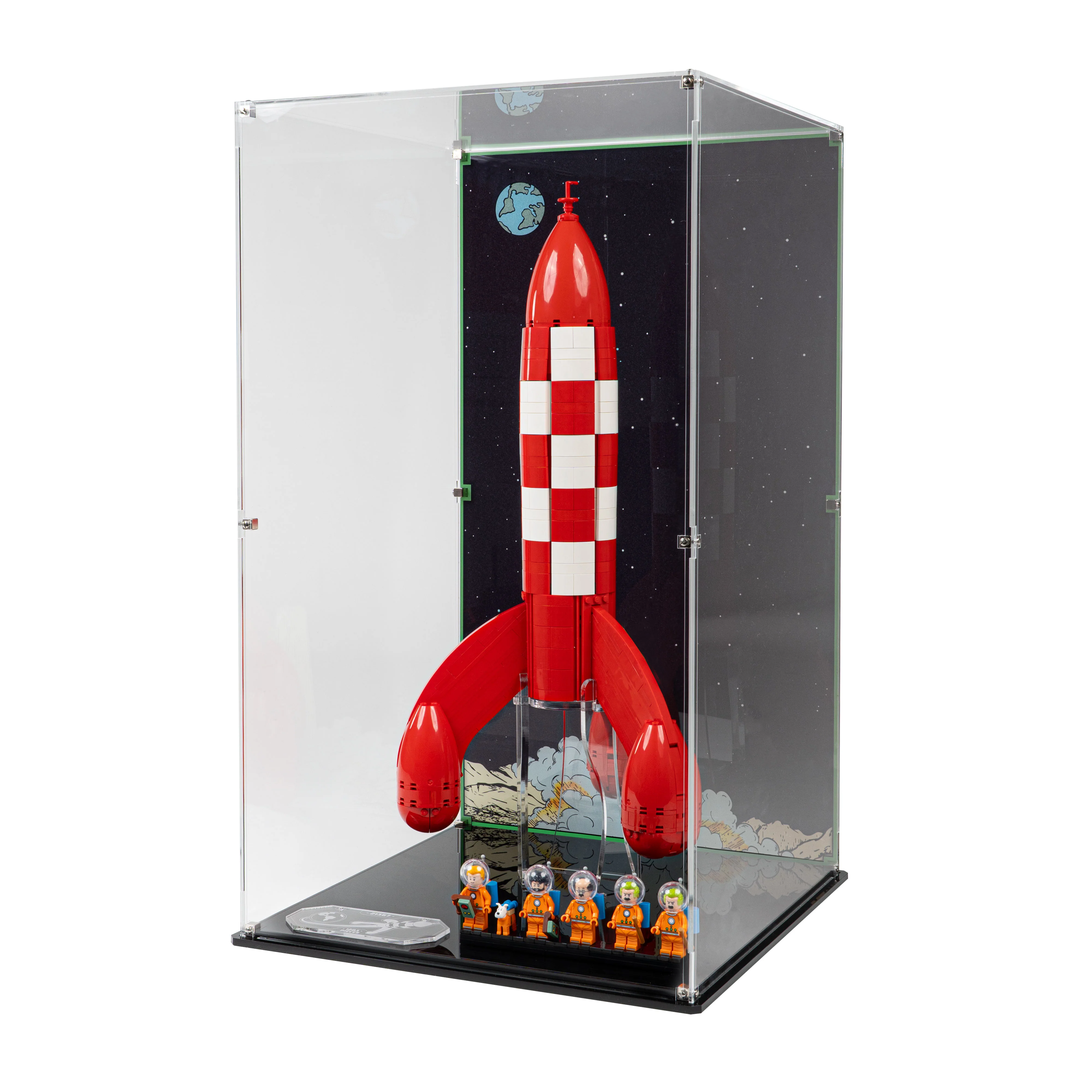 Display Case for LEGO® Ideas: Tintin® Moon Rocket (21367) - Image 8