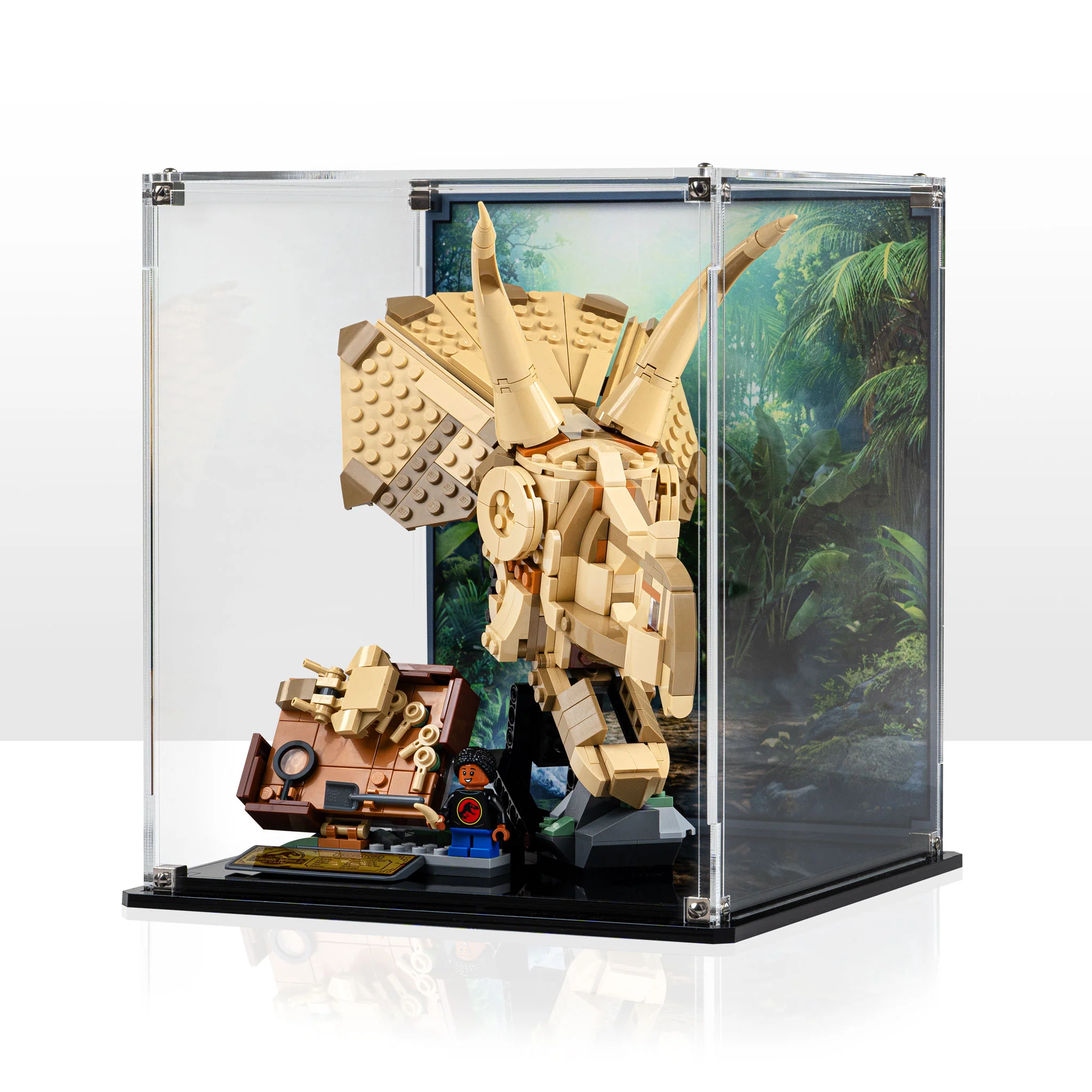 Display Case for LEGO® Jurassic World: Dinosaur Fossils Triceratops Skull (76969)