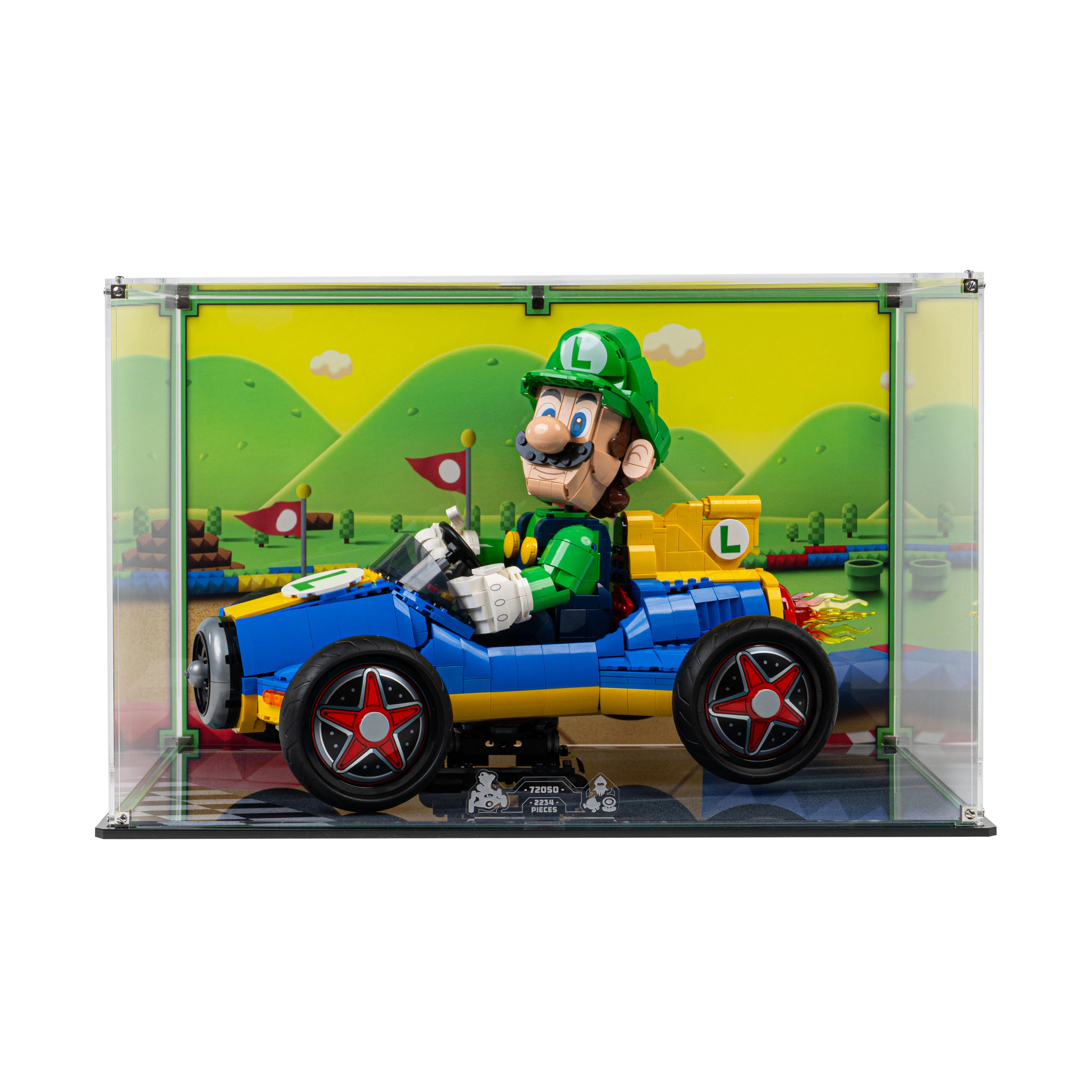 Display Case for LEGO® Mario Kart™ Luigi & Mach 8 (72050) - Image 3