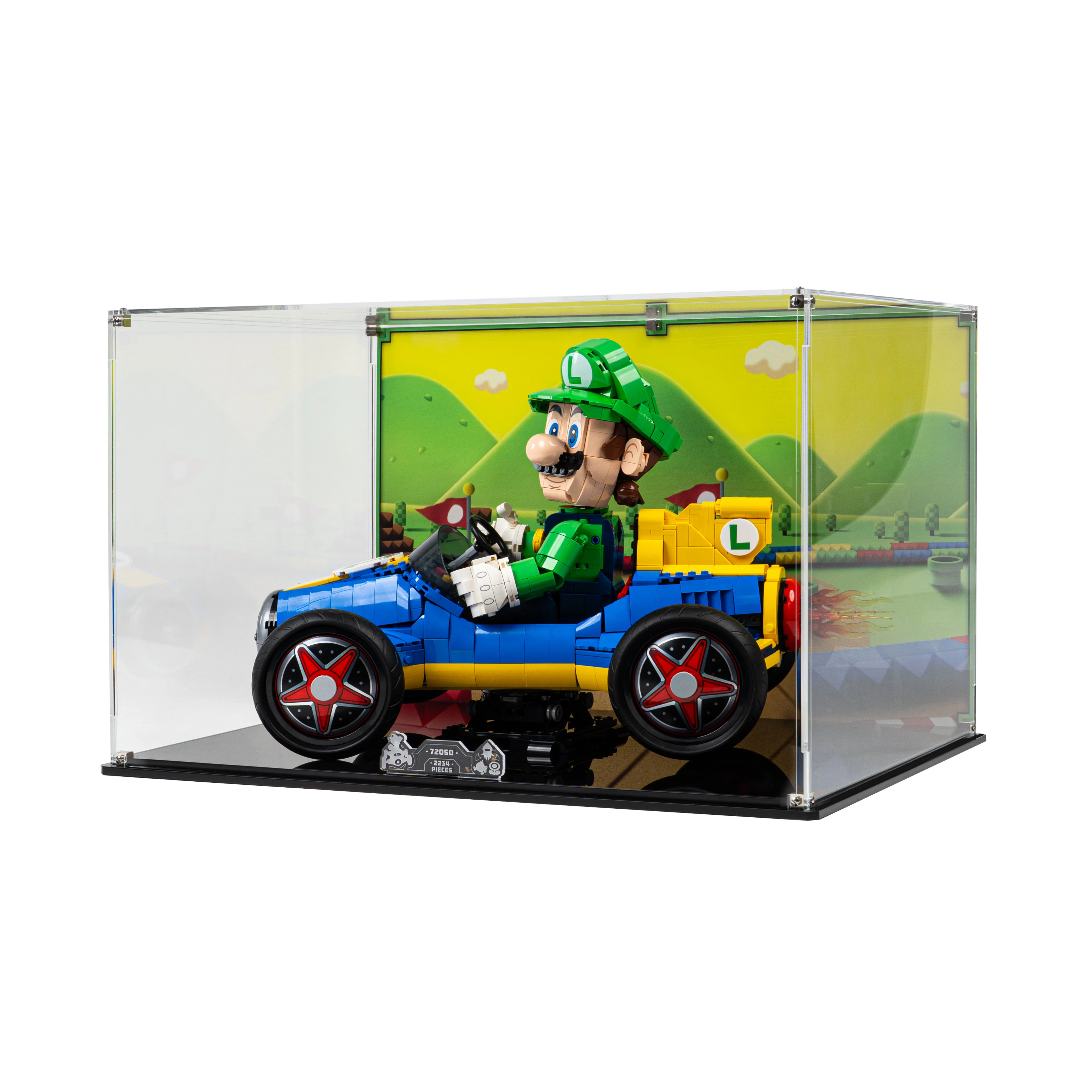 Display Case for LEGO® Mario Kart™ Luigi & Mach 8 (72050) - Image 8