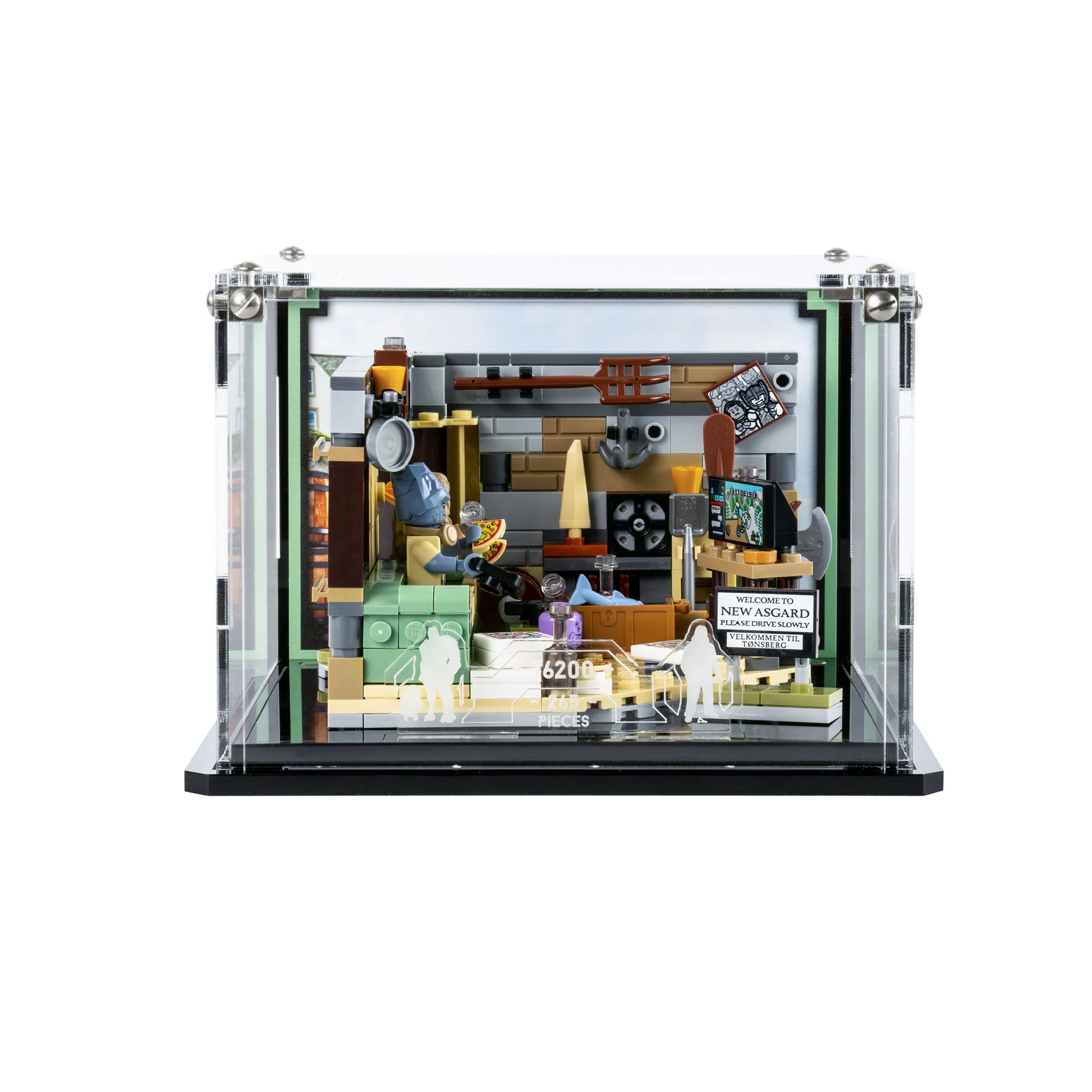 Display Case for LEGO® Marvel: Bro Thor's New Asgard (76200)