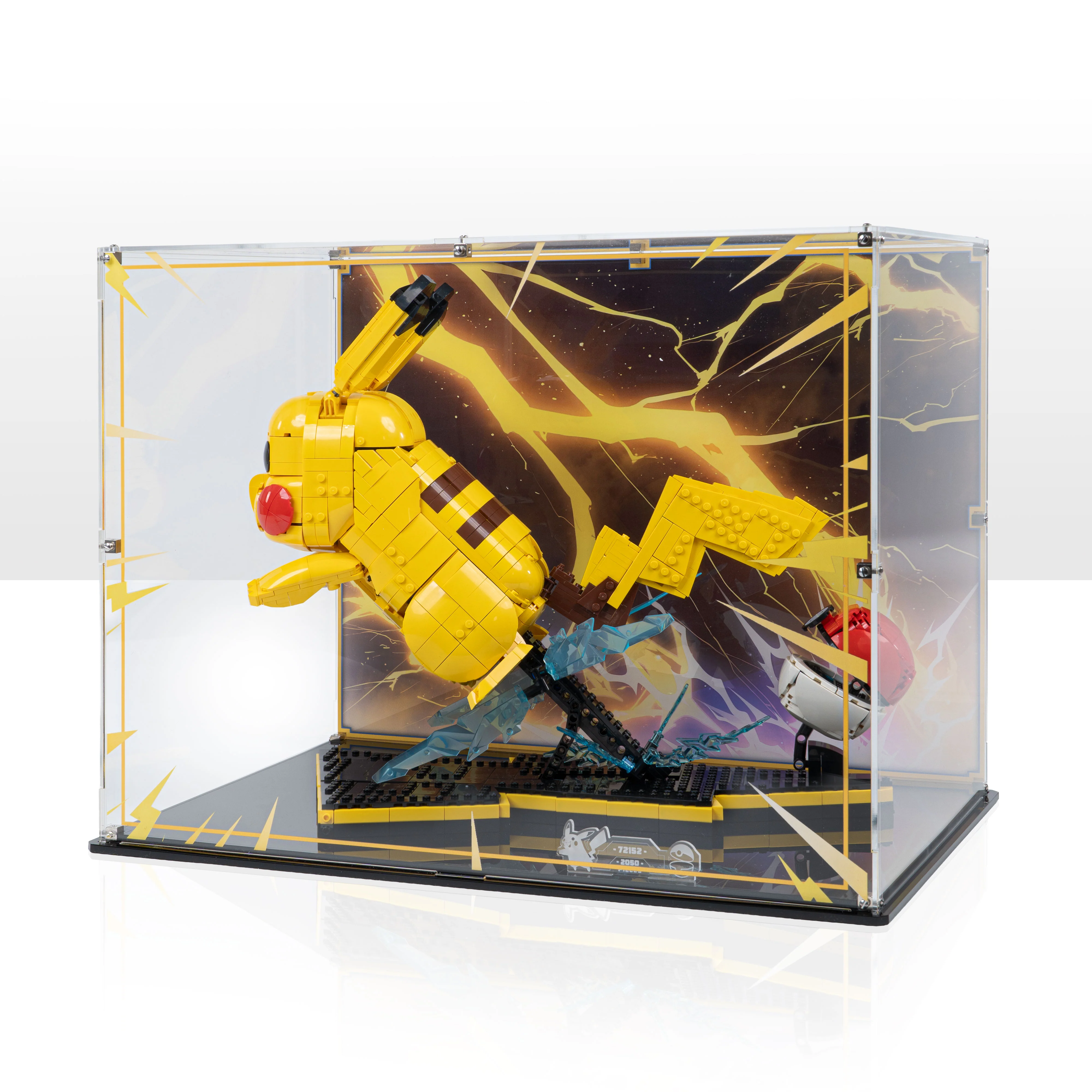 Display Case for LEGO® Pokémon™: Pikachu and Poké Ball (72152)