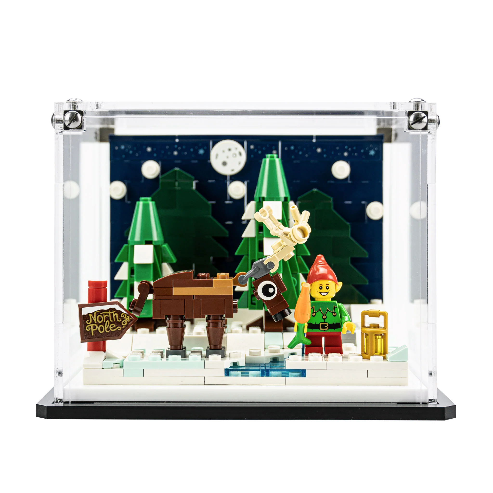 Display Case for LEGO® Santa’s Front Yard (40484)