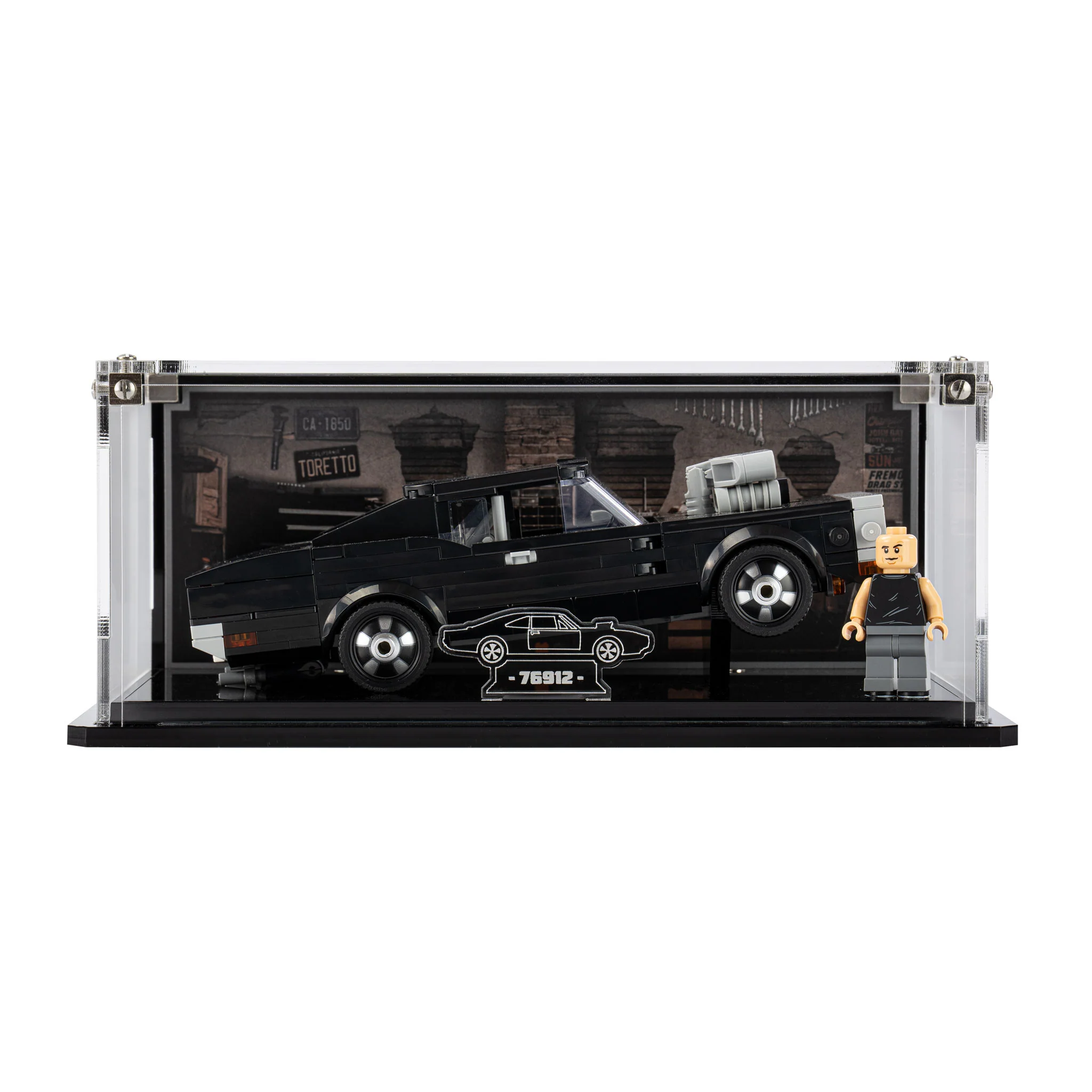 Display Case for LEGO® Speed Champions Fast & Furious 1970 Dodge Charger R/T (76912) - Image 2