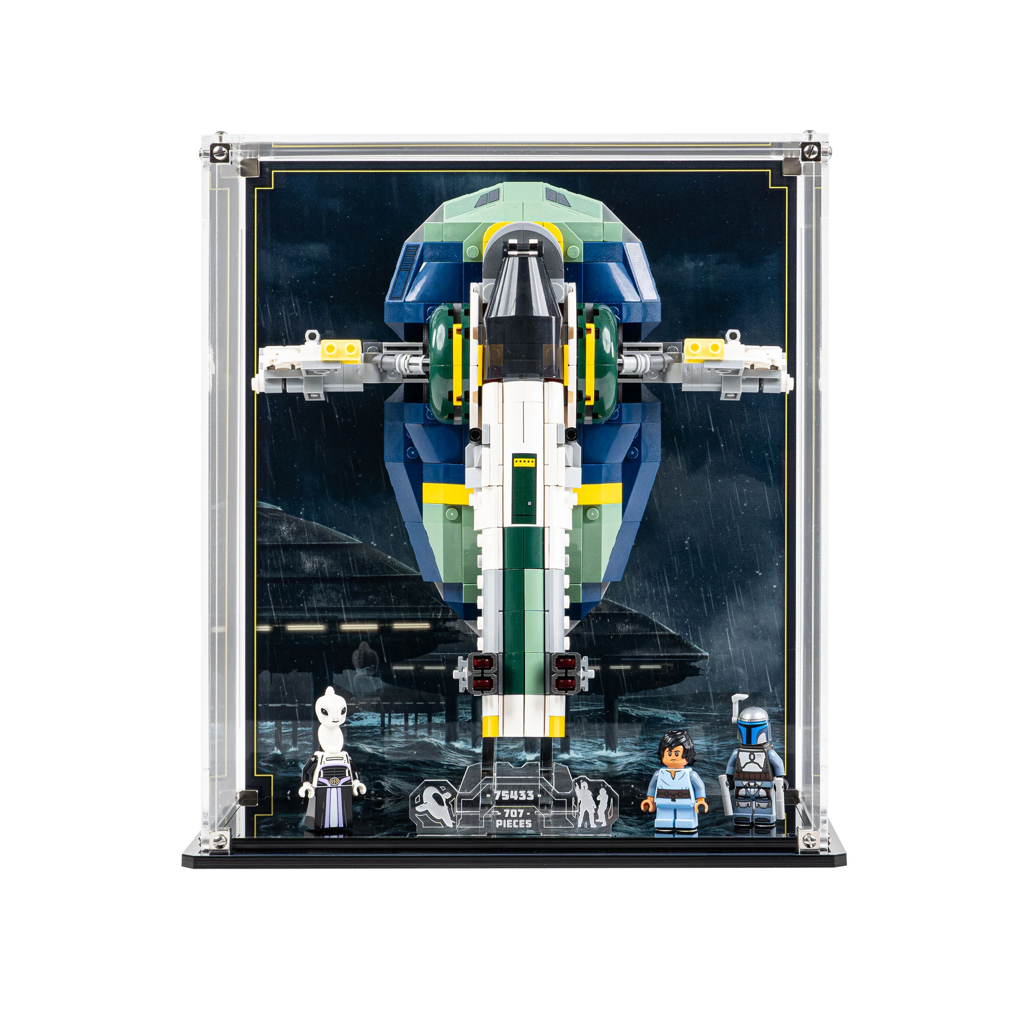 Display Case for LEGO® Star Wars: Jango Fett's Starship (75433) - Image 14