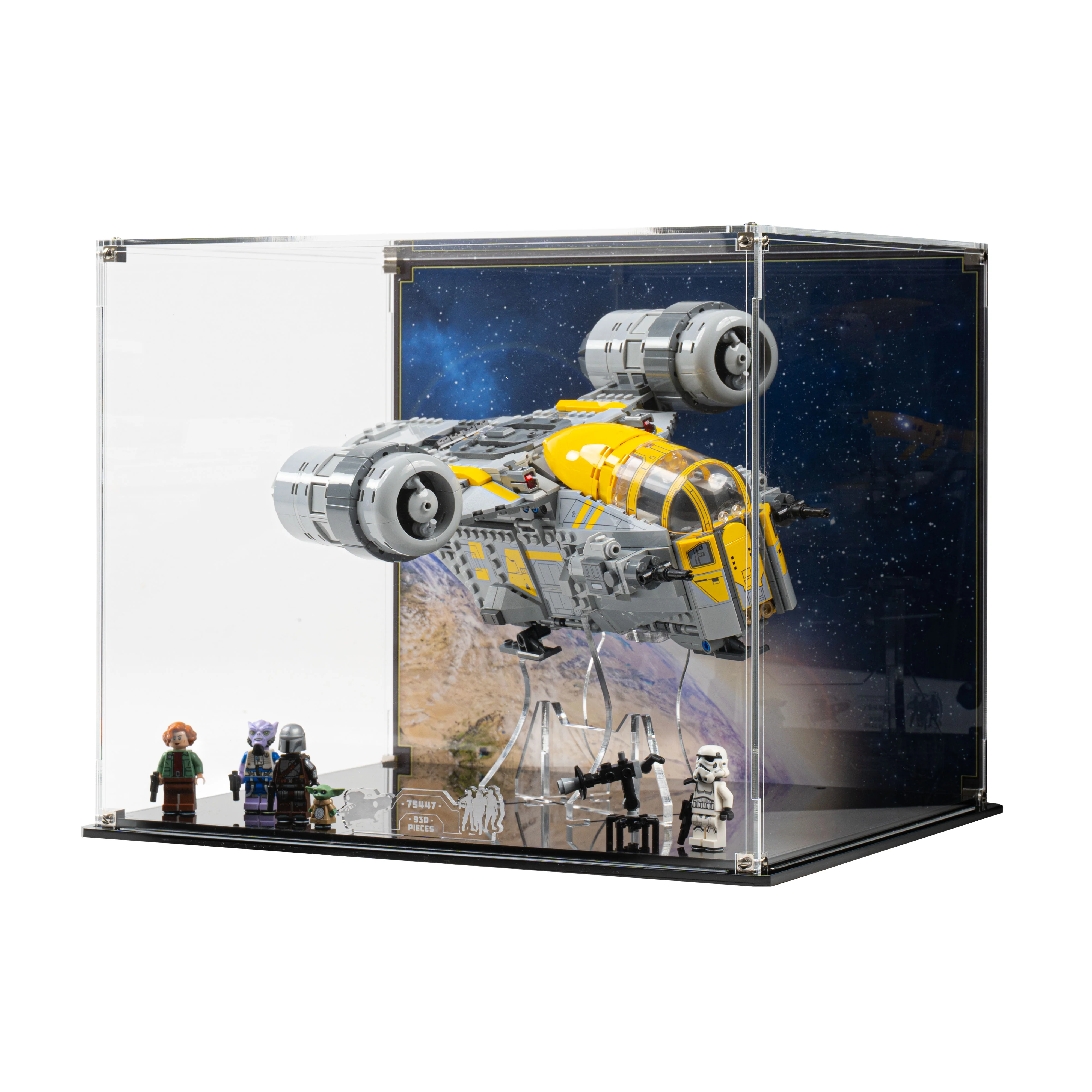 Display Case for LEGO® Star Wars™ The Razor Crest™ (75447) - Image 3