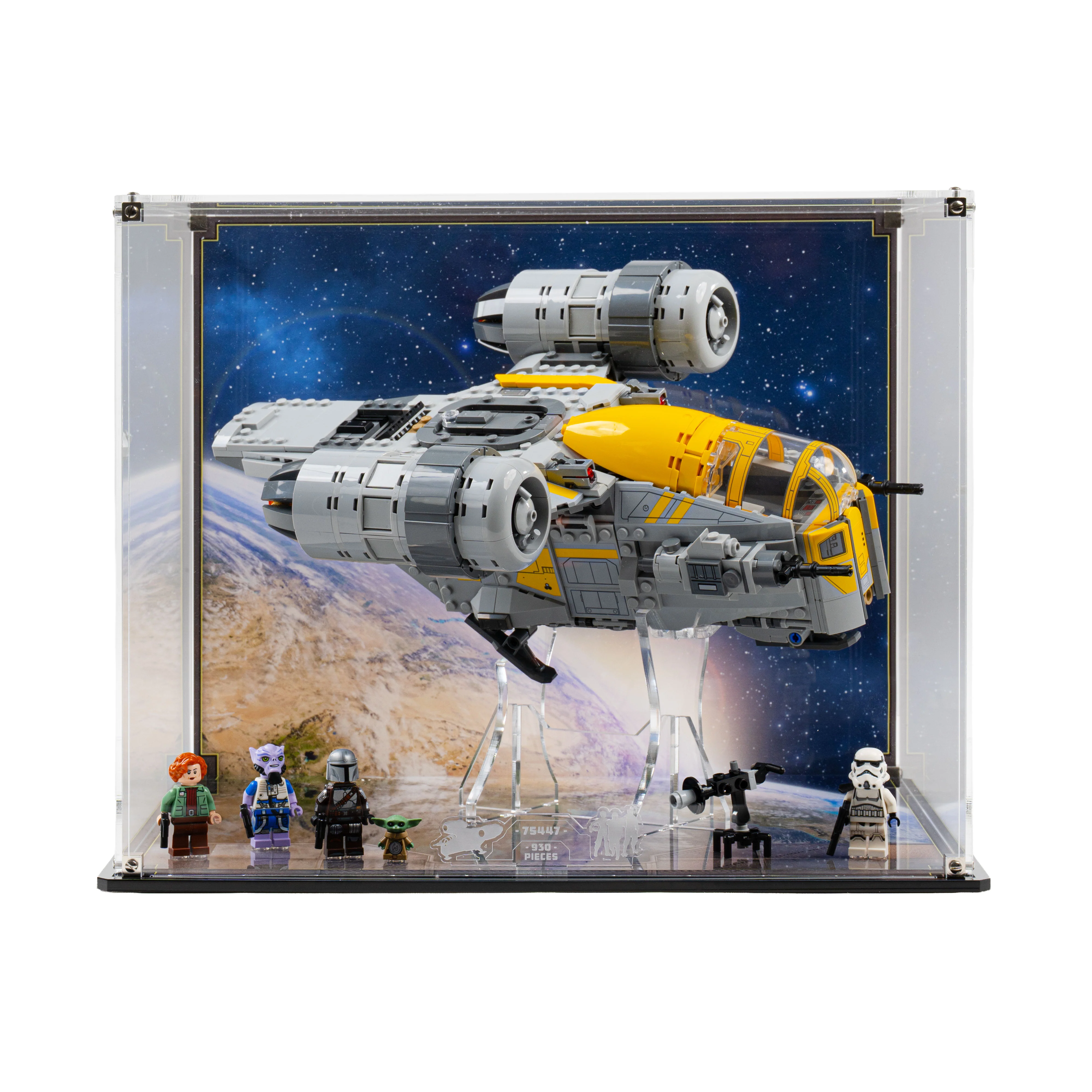 Display Case for LEGO® Star Wars™ The Razor Crest™ (75447) - Image 4