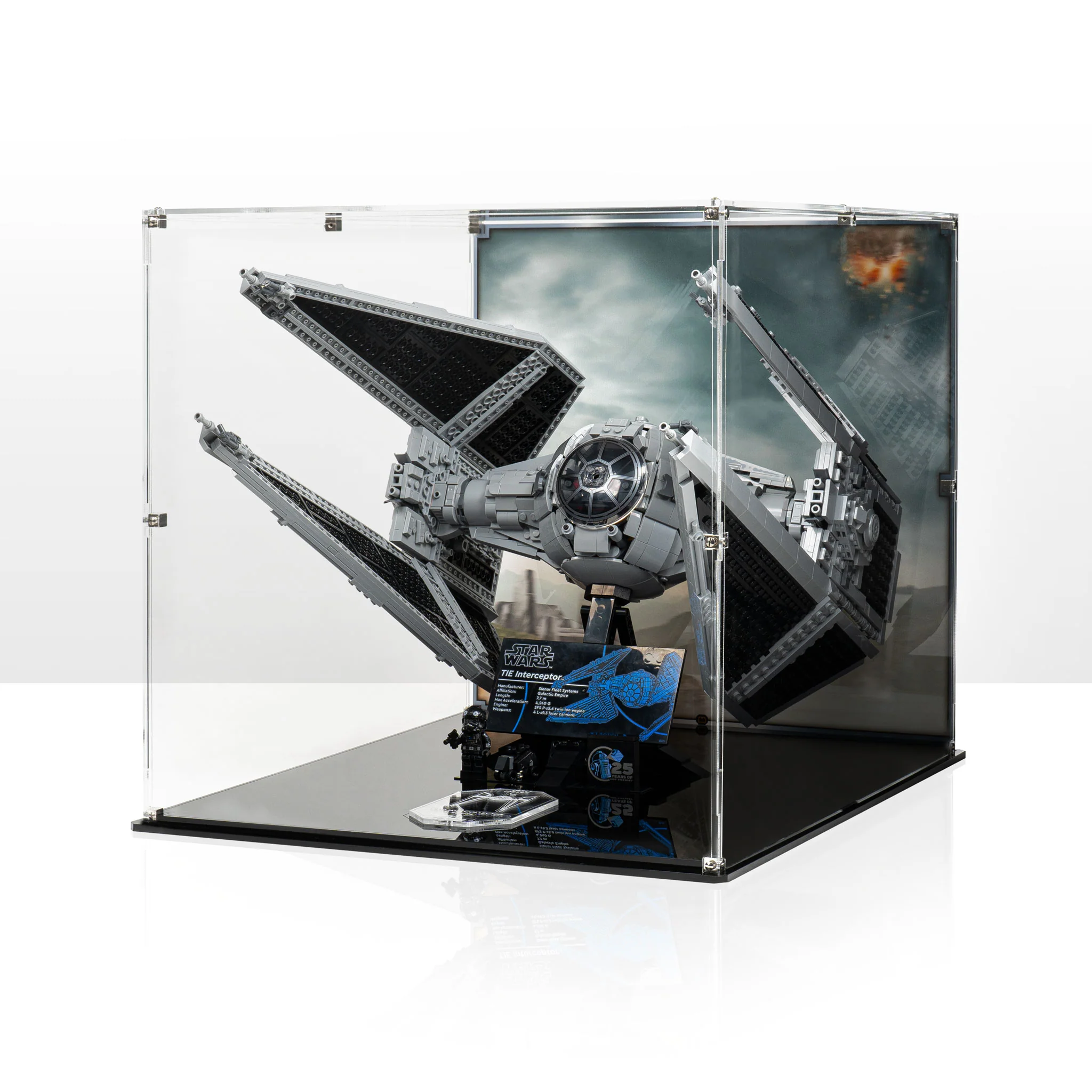 Display Case for LEGO® Star Wars TIE Interceptor™ (75382)