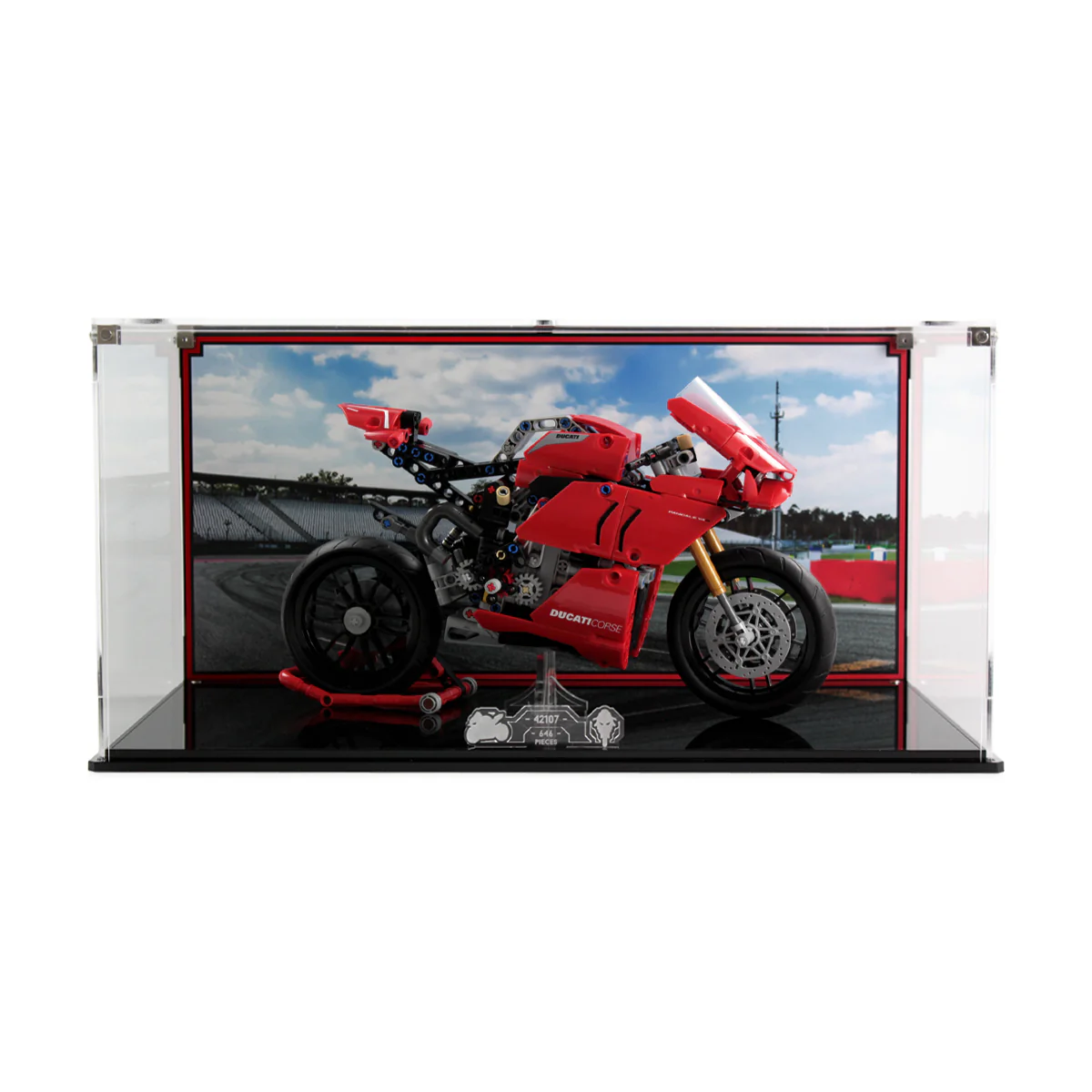 Display Case for LEGO® Technic: Ducati Panigale V4 R (42107) - Image 2