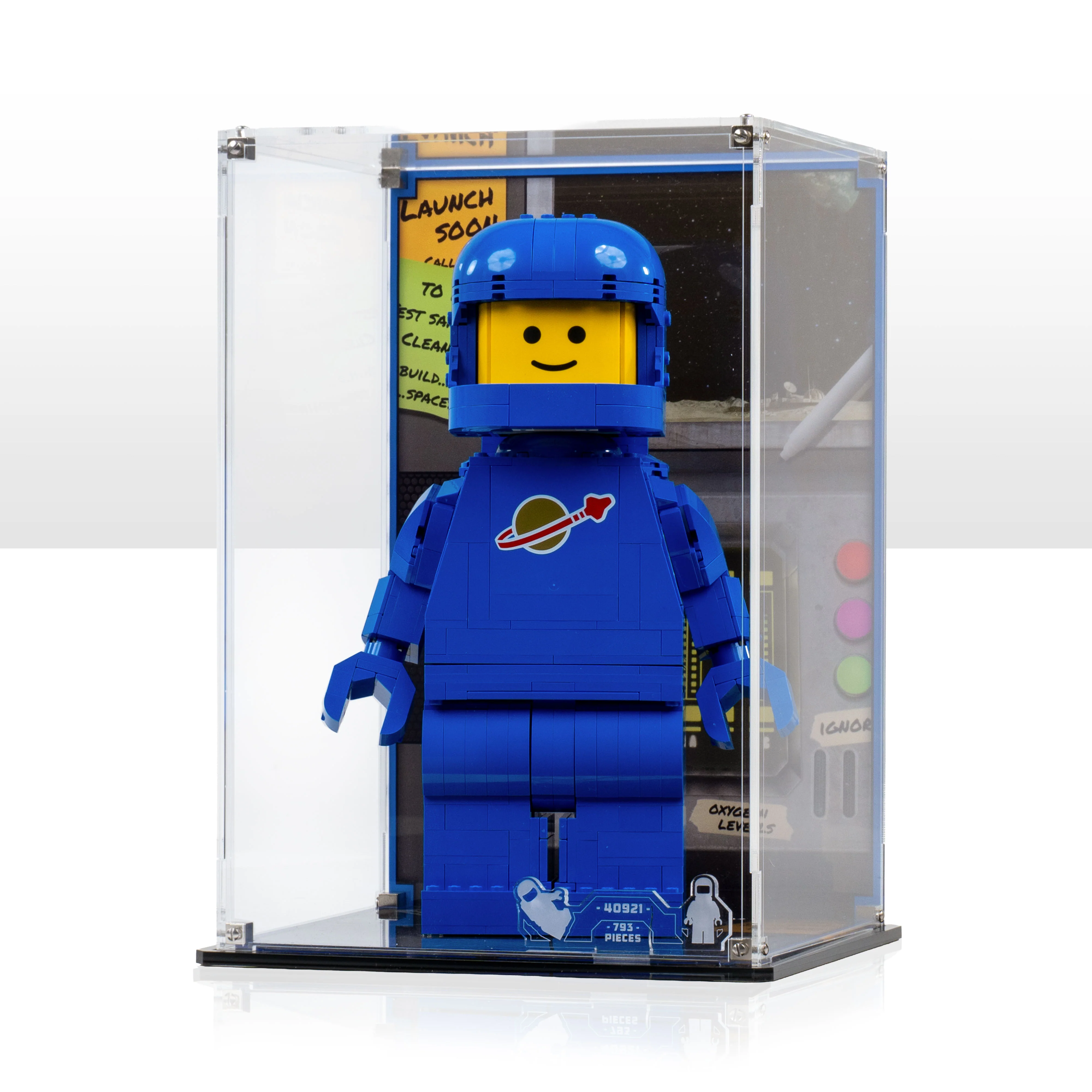 Display Case for LEGO® Up-Scaled Blue Astronaut Minifigure (40921)
