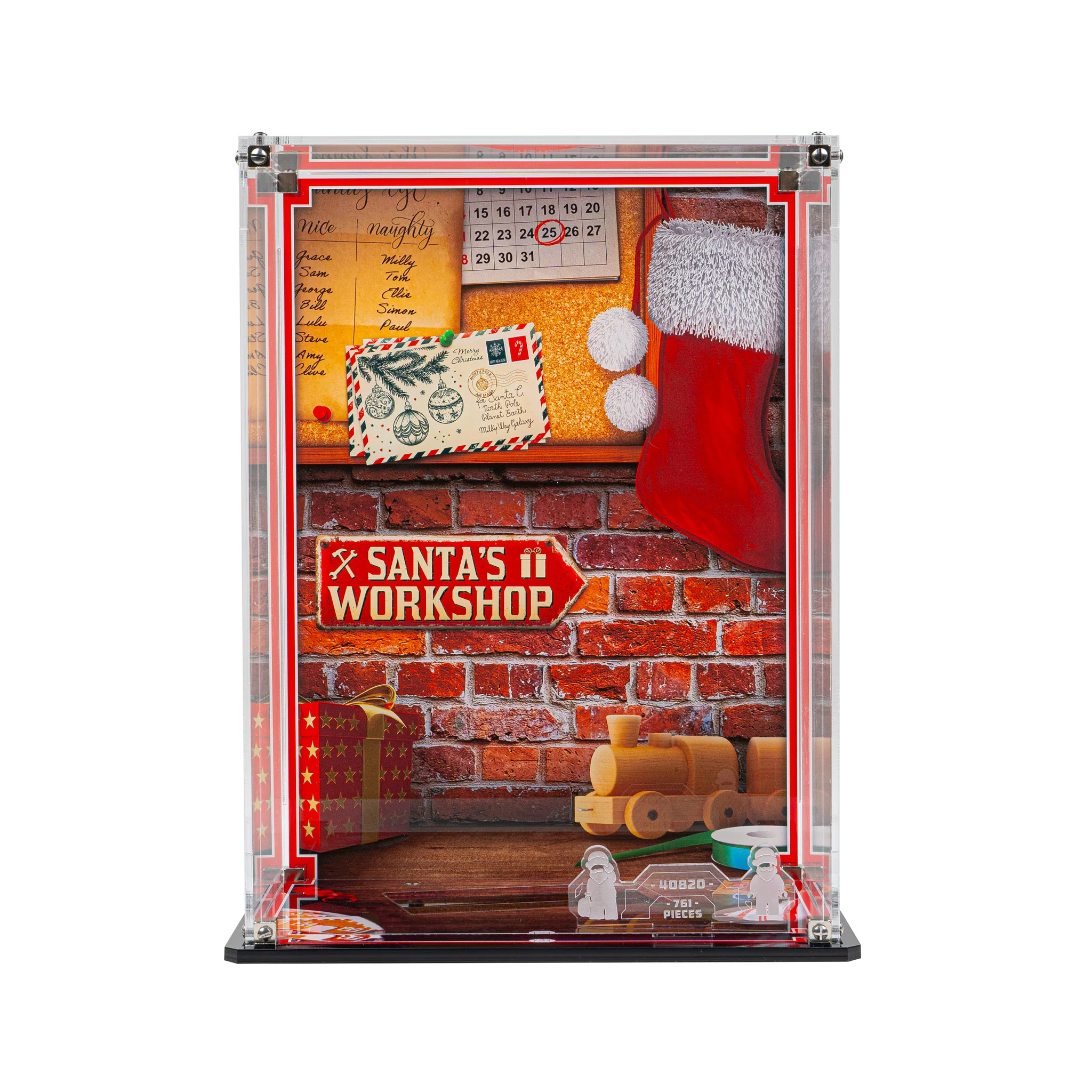 Display Case for LEGO® Up-Scaled Santa Minifigure (40820) - Image 6