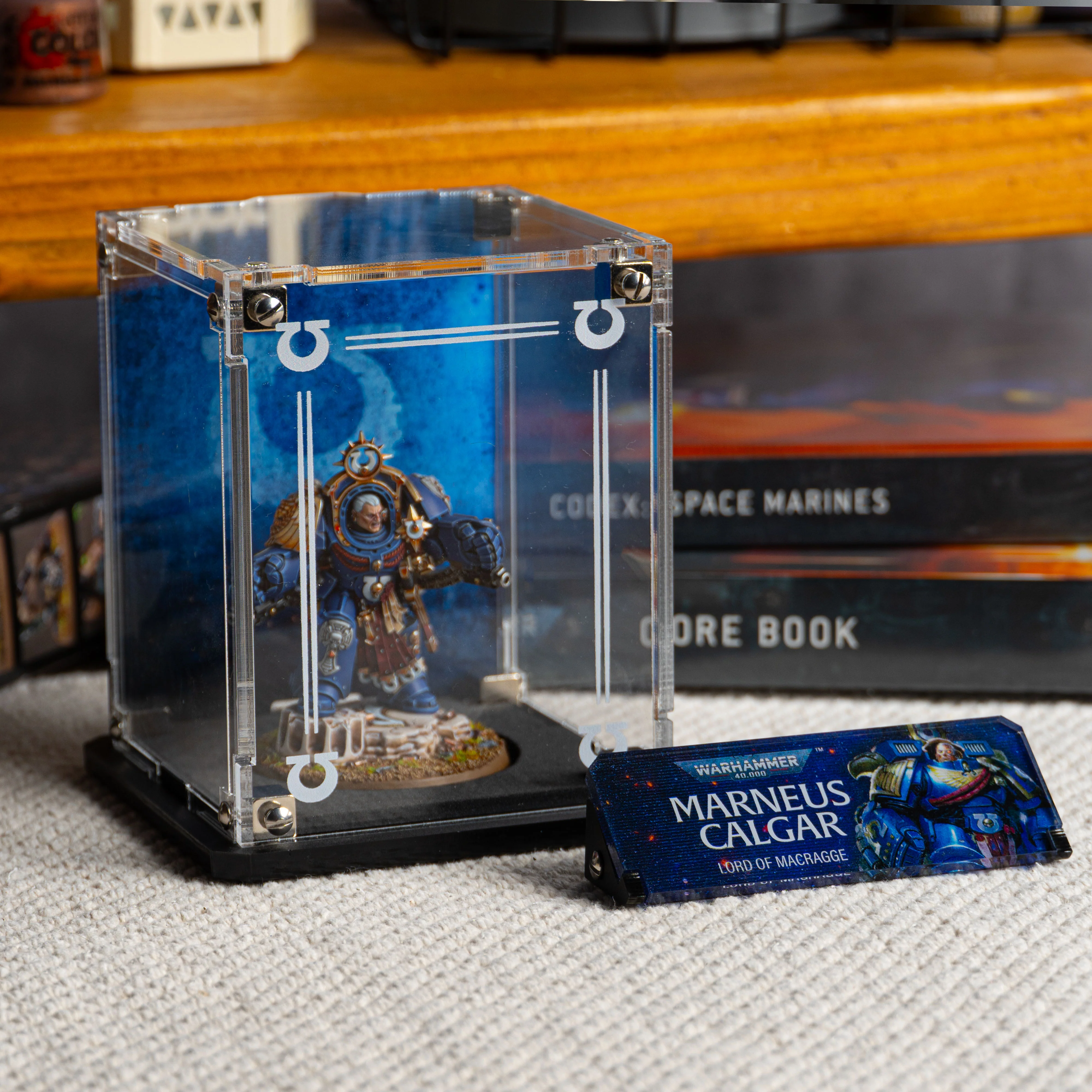 Display Case for Warhammer® 40,000 Marneus Calgar in Armour of Antilochus - Image 2