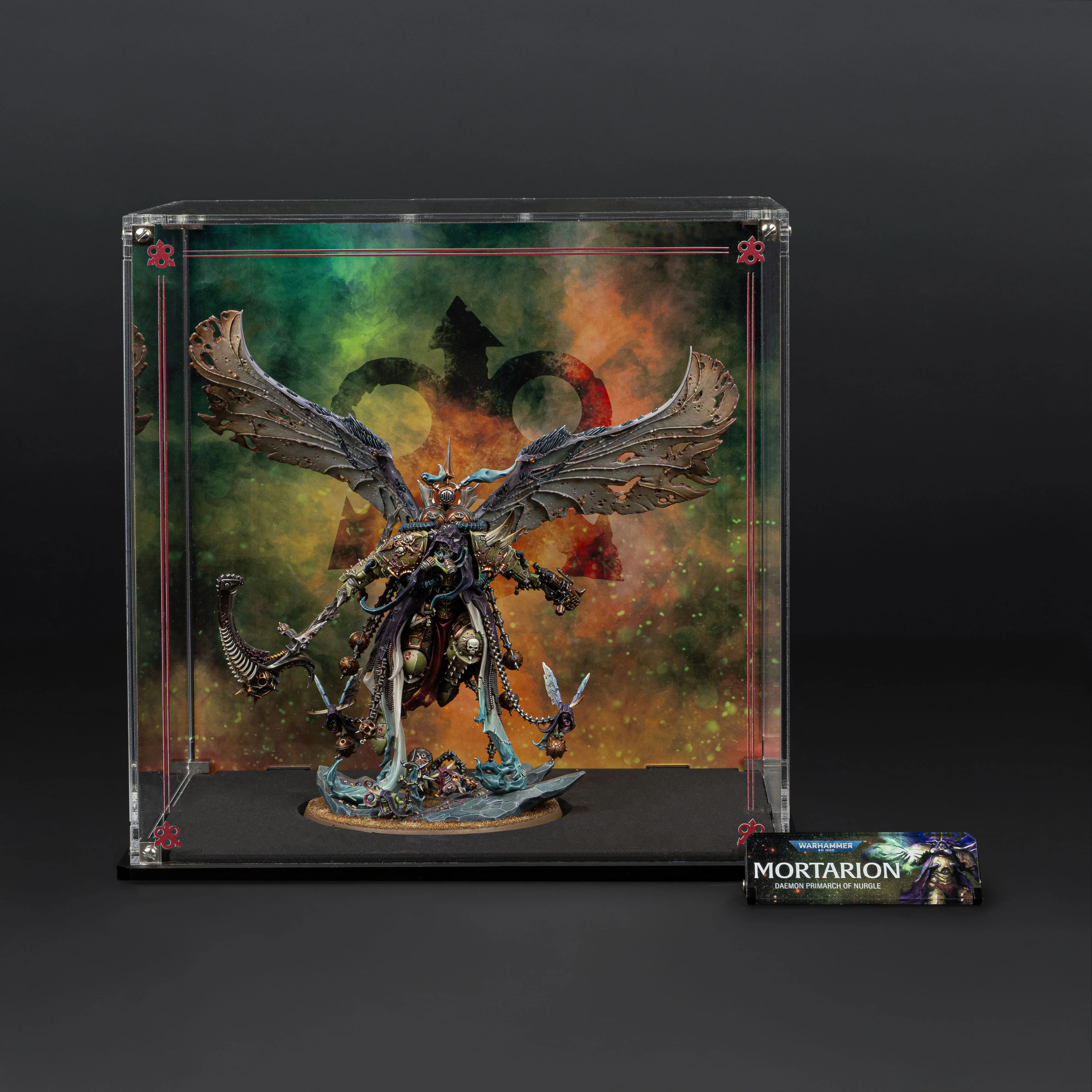 Display Case for Warhammer® 40,000 Mortarion, Daemon Primarch of Nurgle