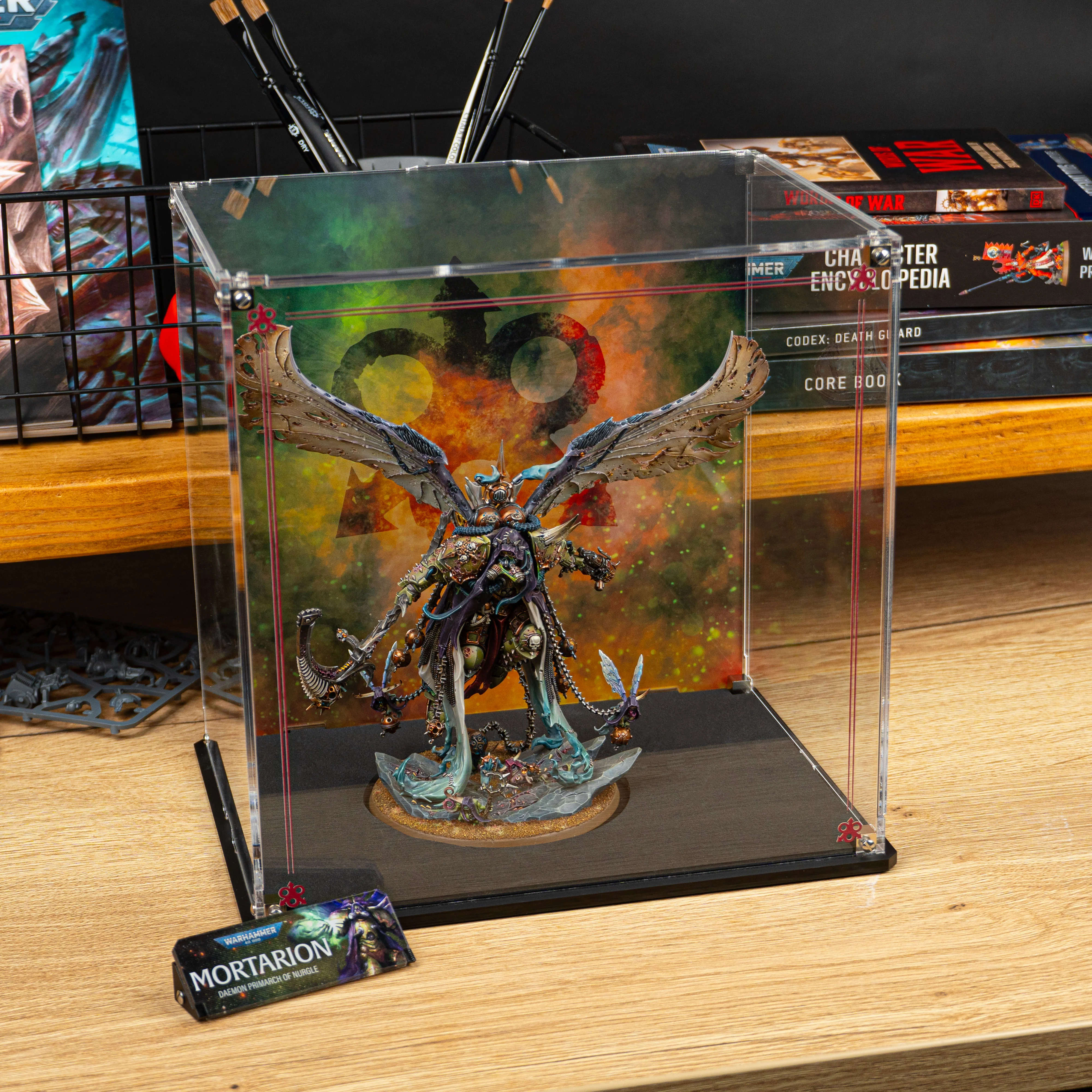 Display Case for Warhammer® 40,000 Mortarion, Daemon Primarch of Nurgle - Image 2