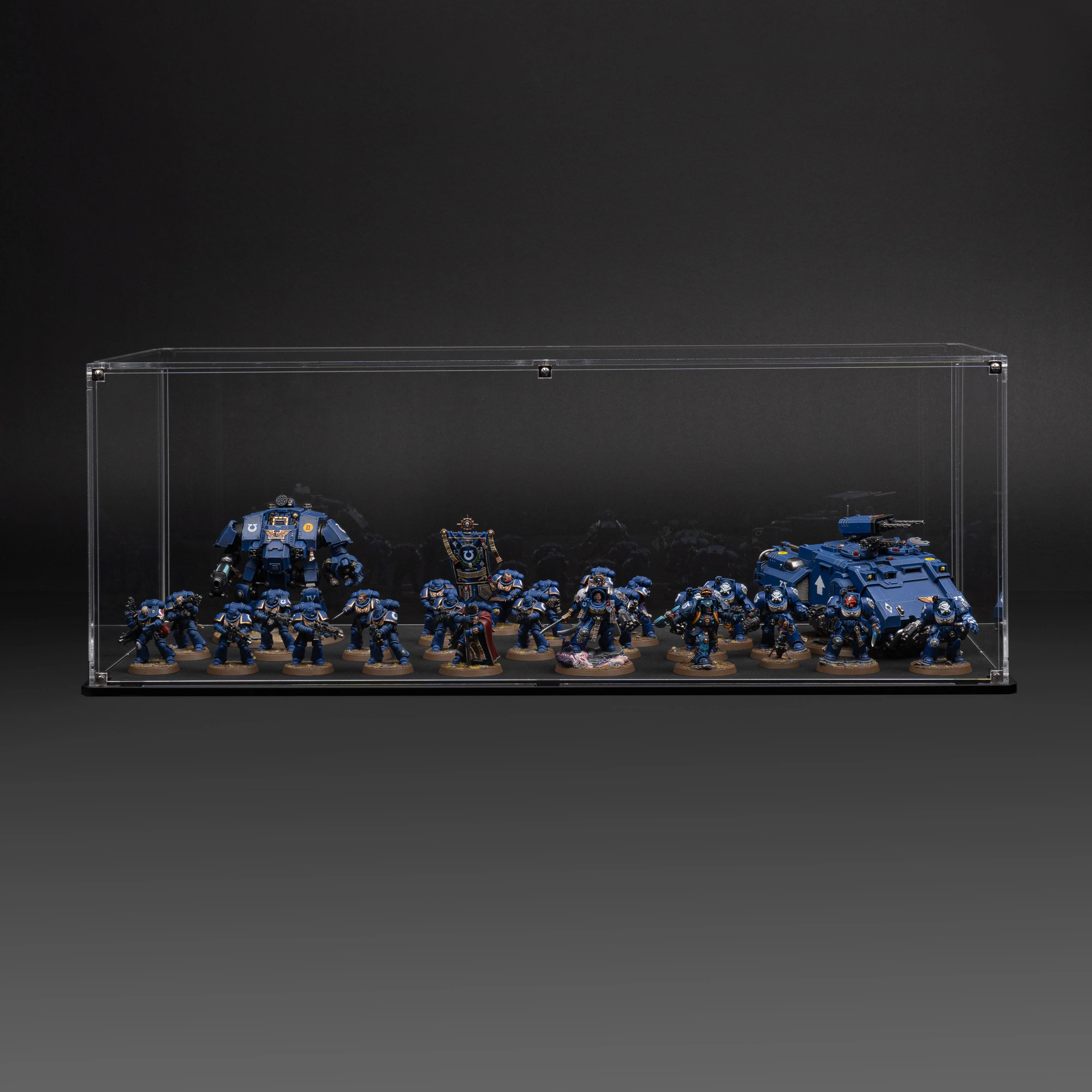 Display Case for Warhammer® Army with Clear Background
