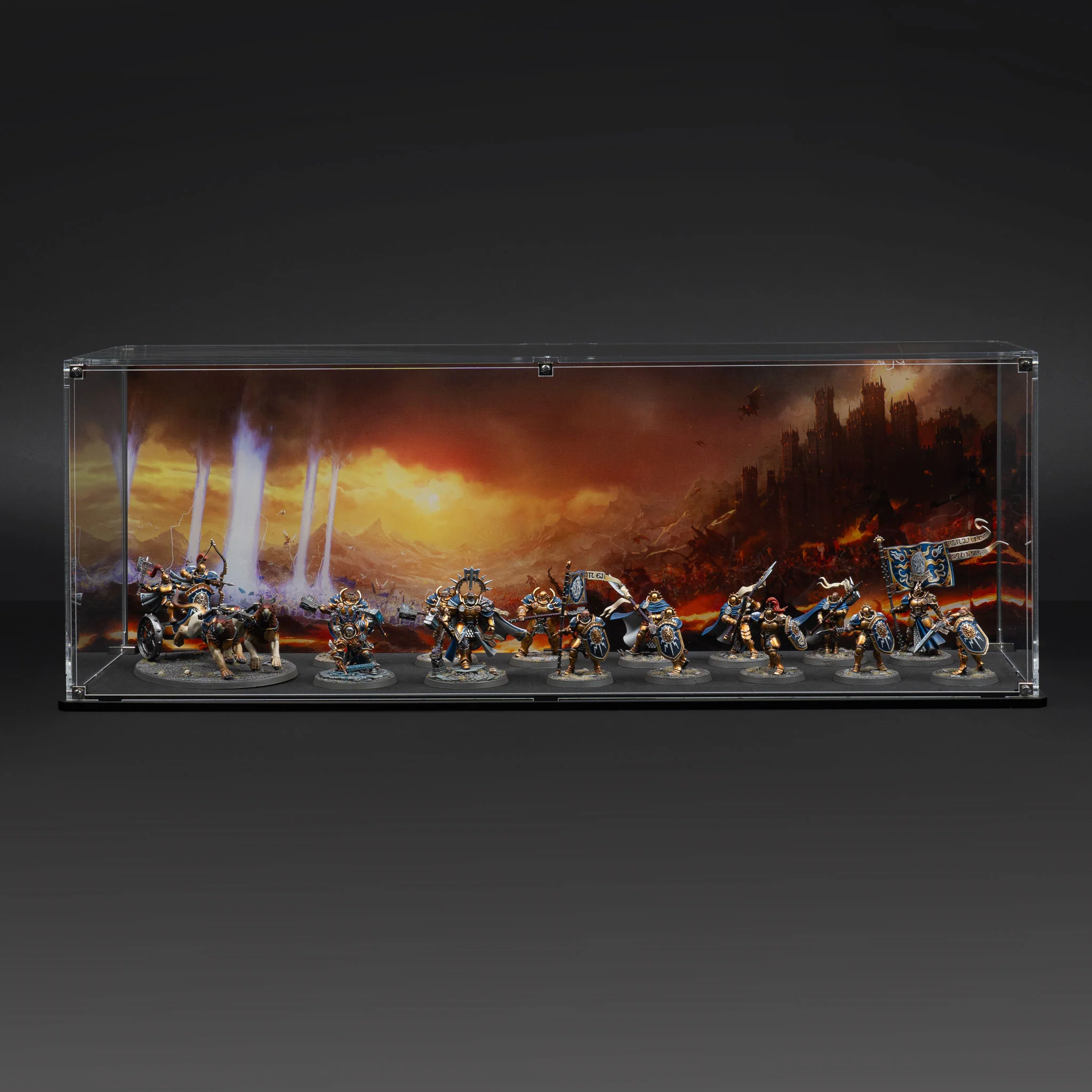 Display Case for Warhammer® Army with Eternal Conflict Background
