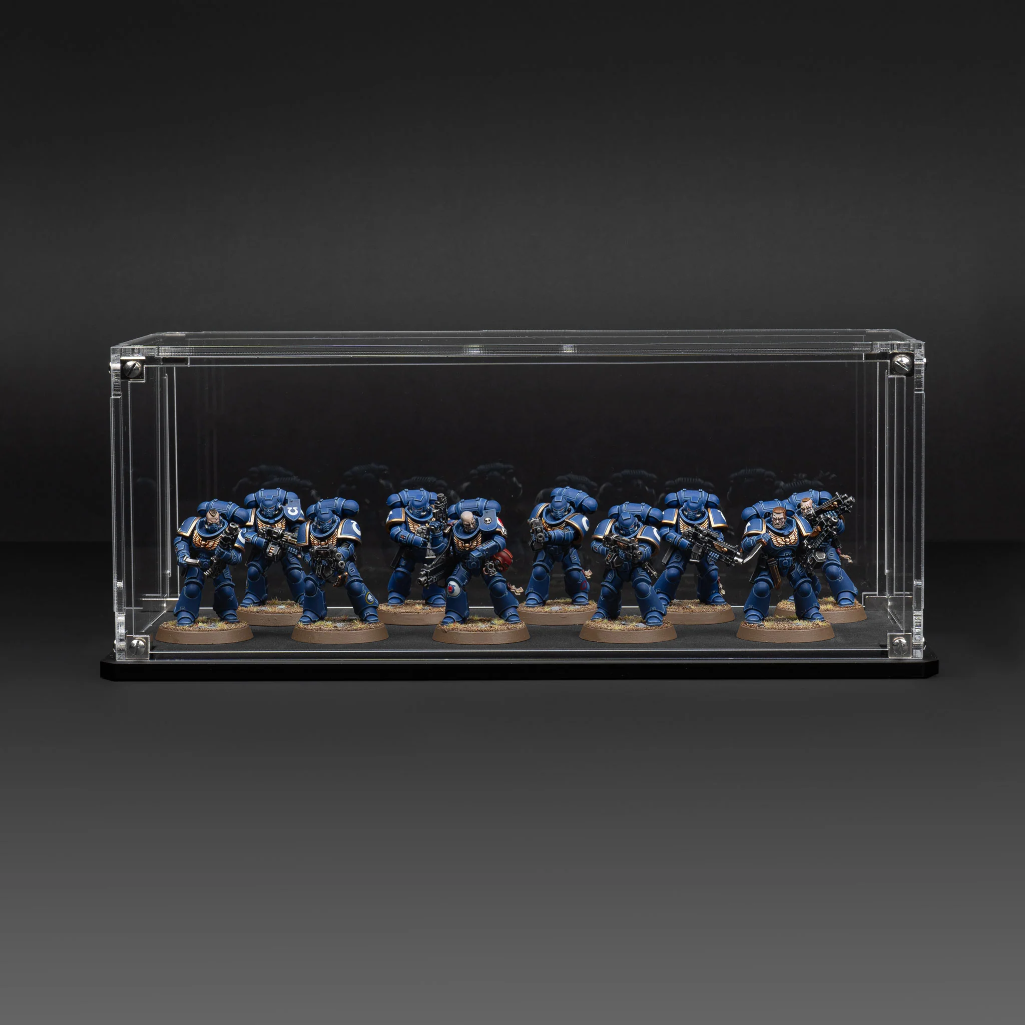 Display Case for Warhammer® Squad with Clear Background