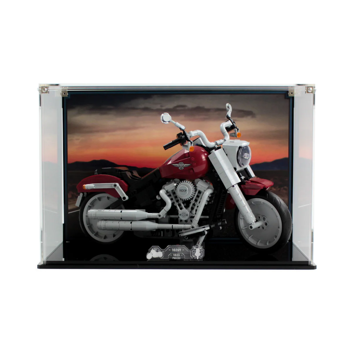 Display Case for LEGO® Creator: Harley Davidson Fatboy (10269)