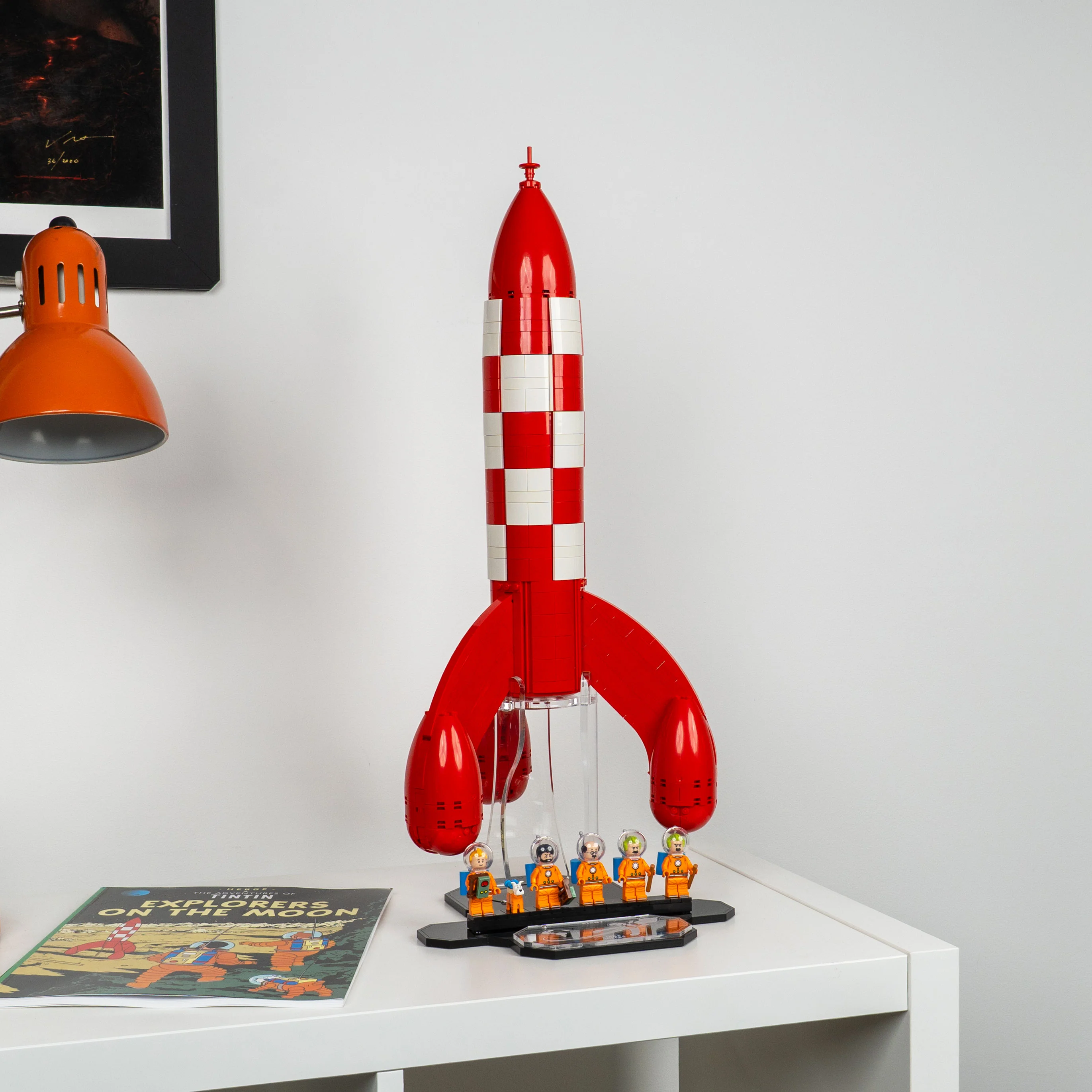 Display Stand for LEGO® Ideas: Tintin® Moon Rocket (21367) - Image 2