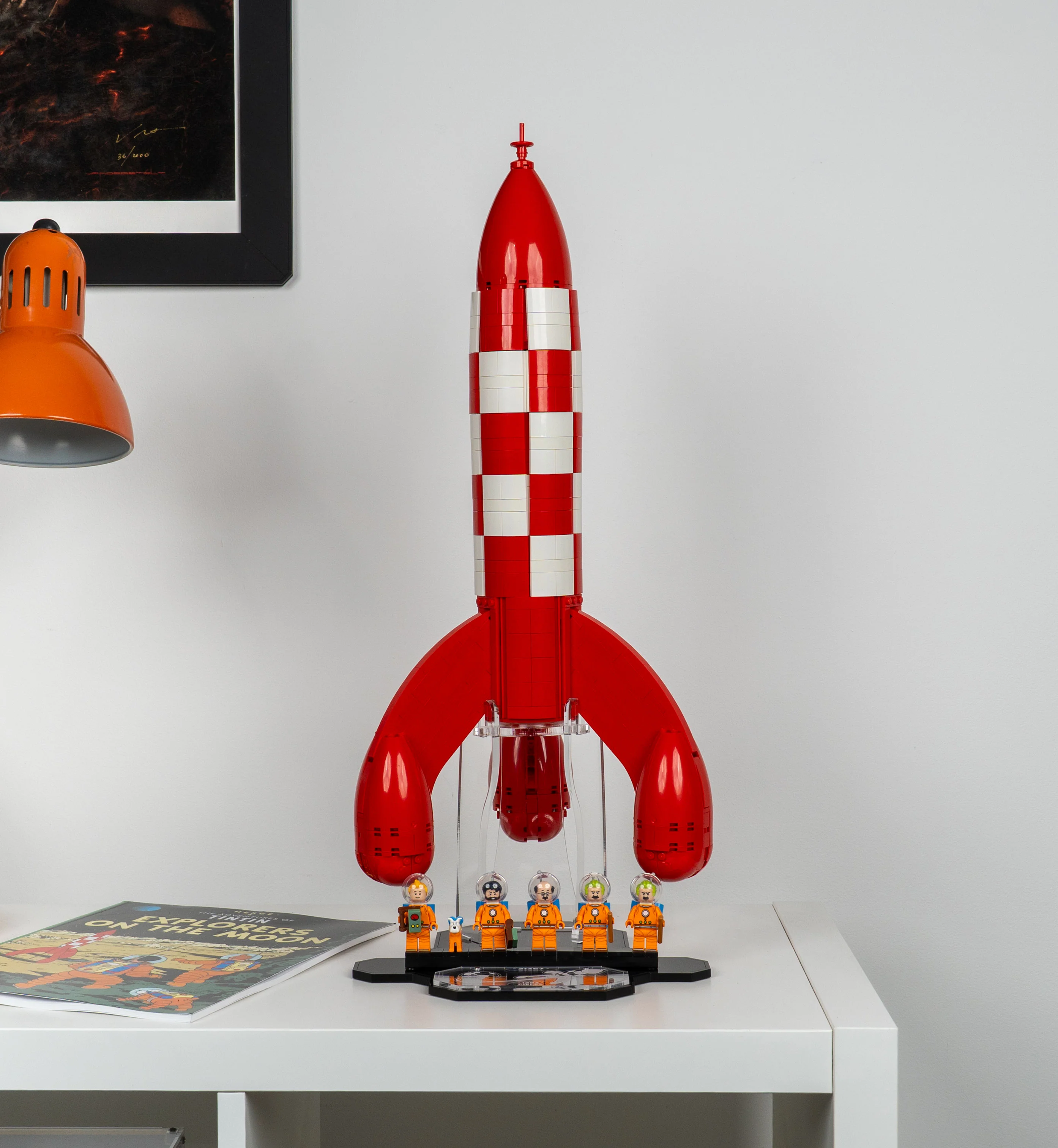 Display Stand for LEGO® Ideas: Tintin® Moon Rocket (21367) - Image 8
