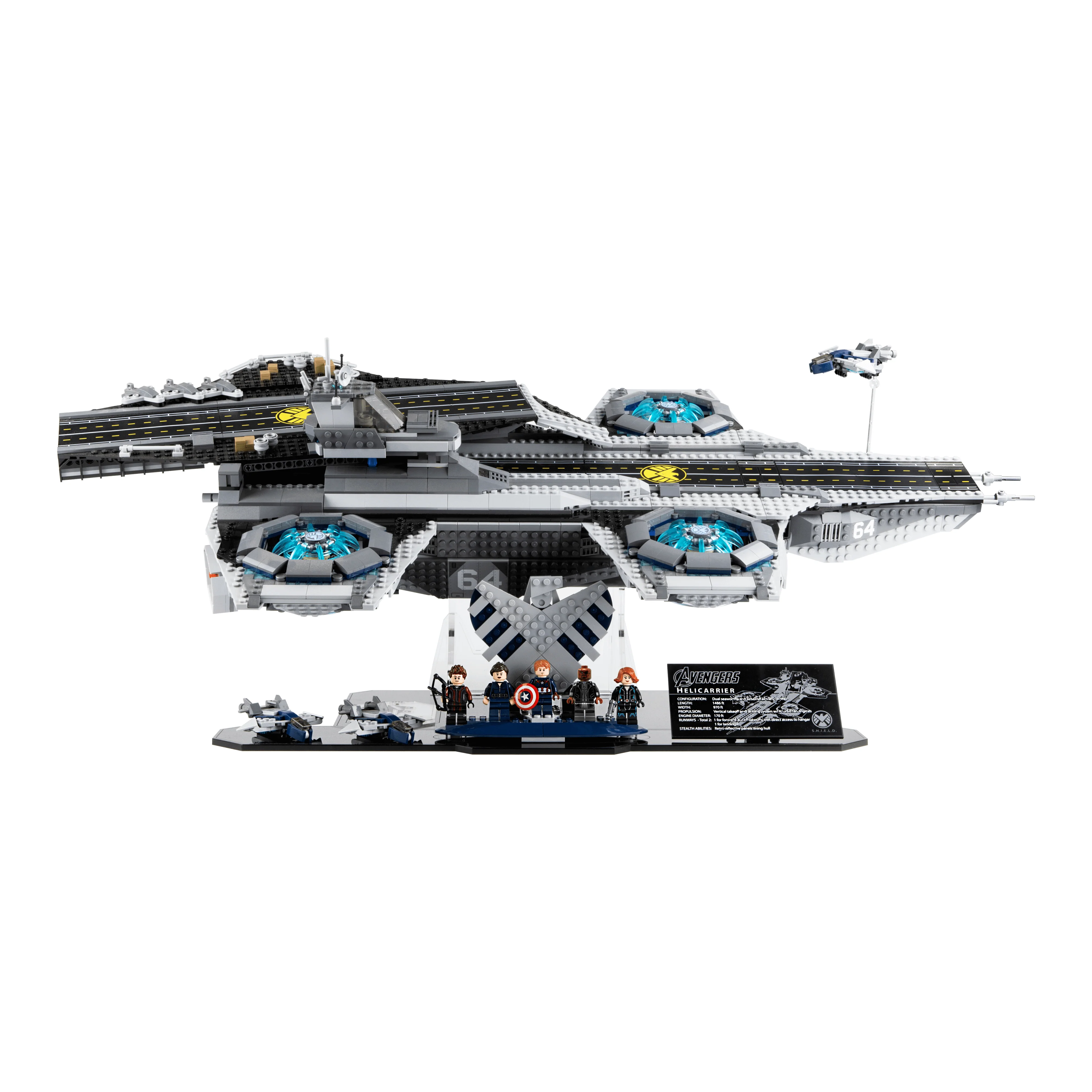 Display Stand for LEGO® Marvel: The Shield Helicarrier (76042)