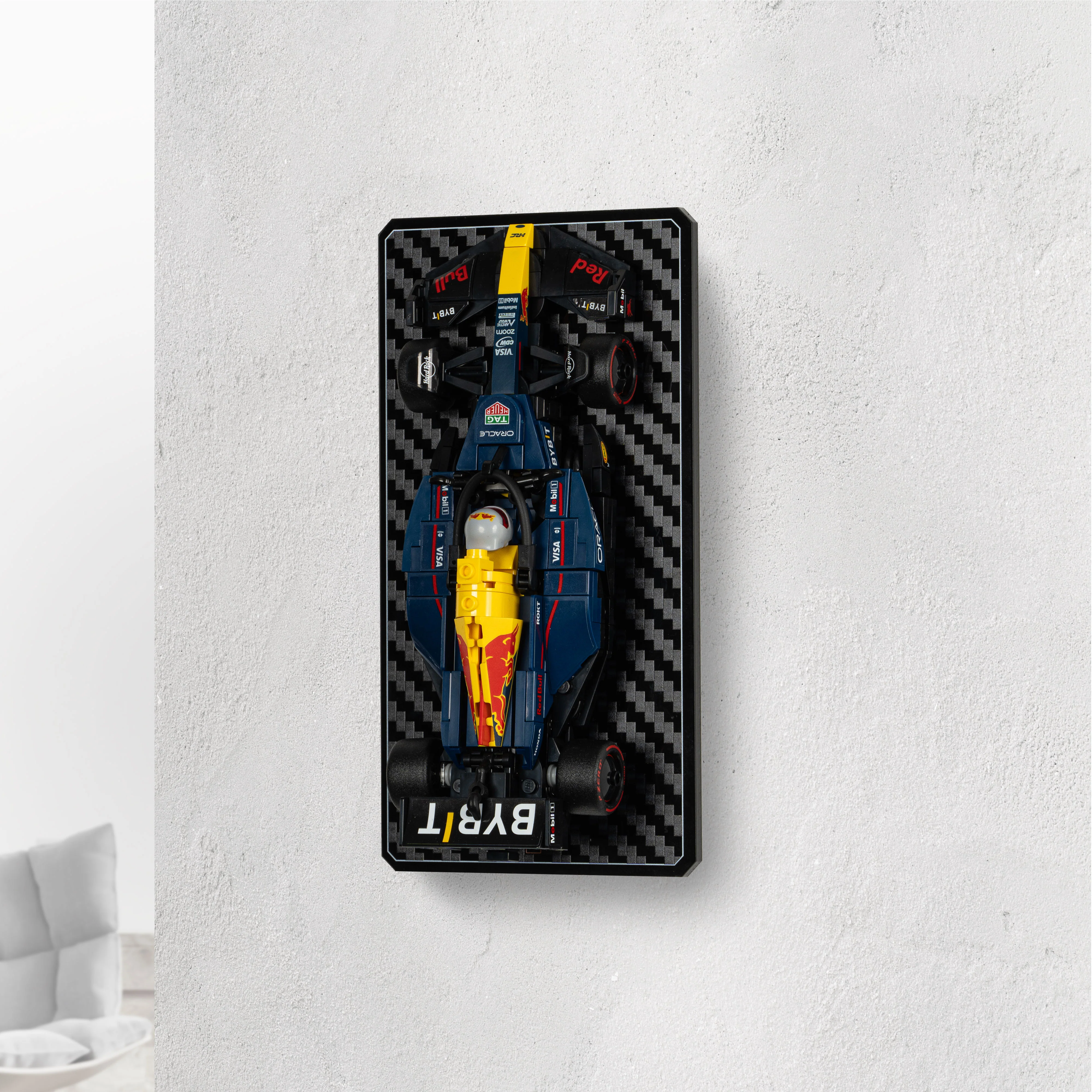 Wall Mountable Display Stand for LEGO® Speed Champions: Formula 1 Range
