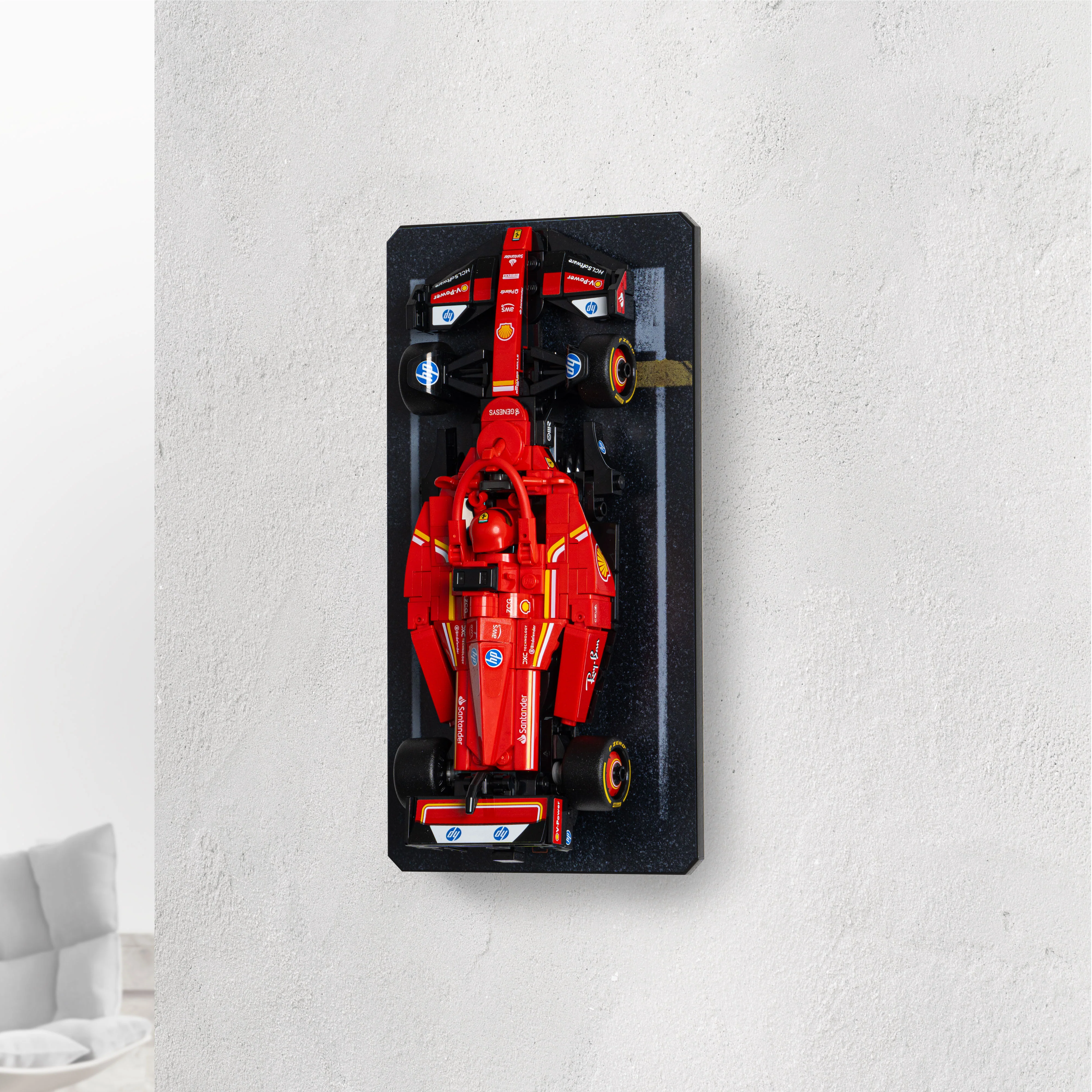 Wall Mountable Display Stand for LEGO® Speed Champions: Formula 1 Range - Image 2