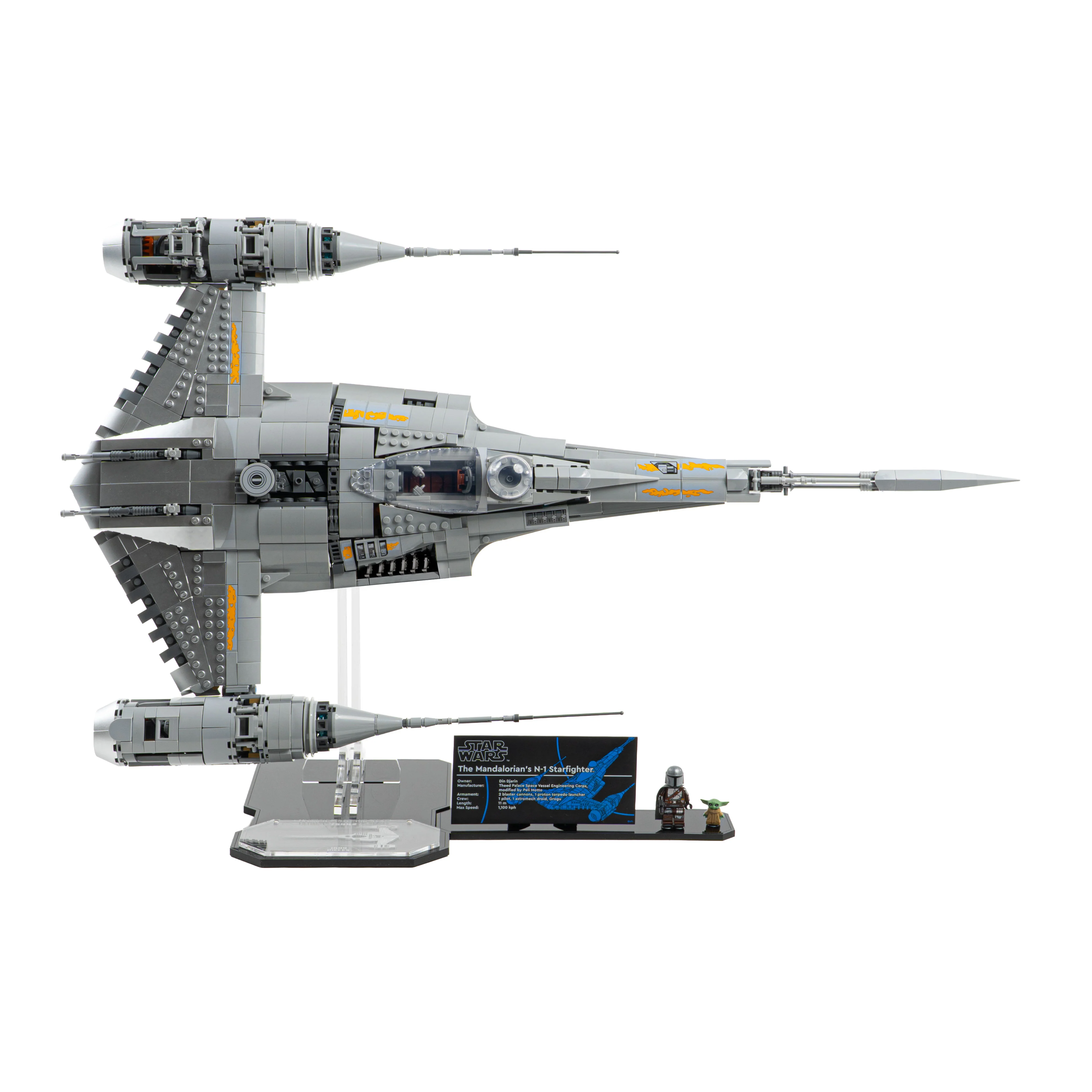 Display Stand for LEGO® Star Wars™ The Mandalorian's N-1 Starfighter™ (75442) - Image 3
