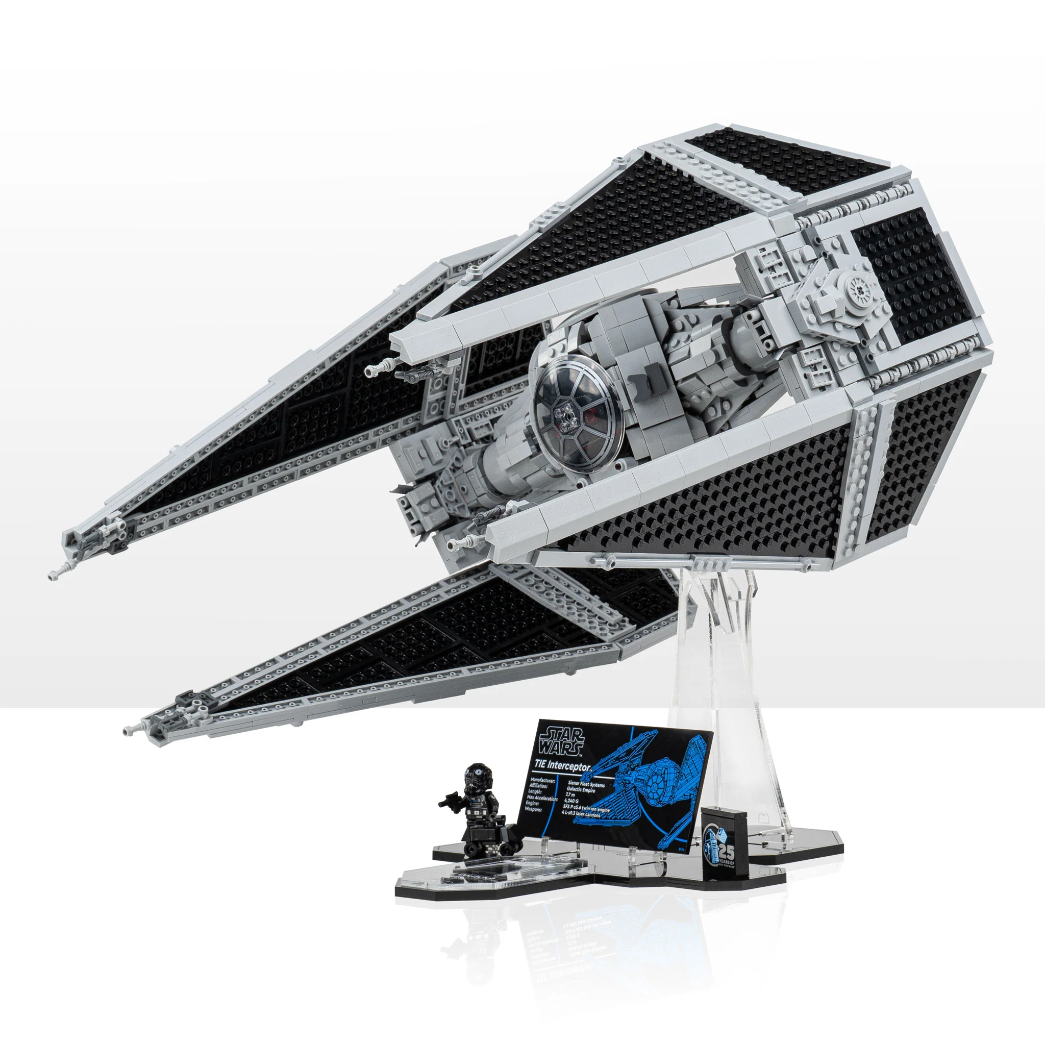 Display Stand for LEGO® Star Wars TIE Interceptor™ (75382)