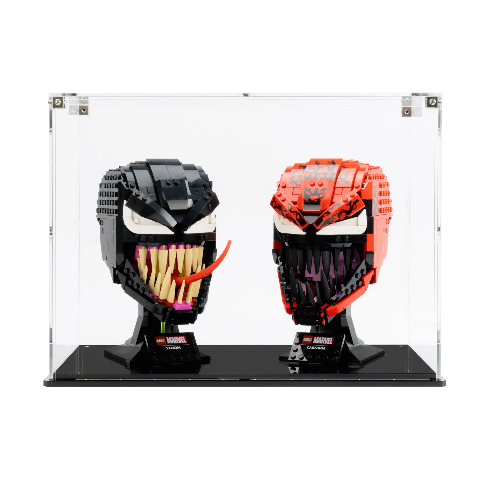 Dual Display Case for LEGO® Marvel Helmets: Spider-Man Venom (76187) & Carnage (76199) - Image 17