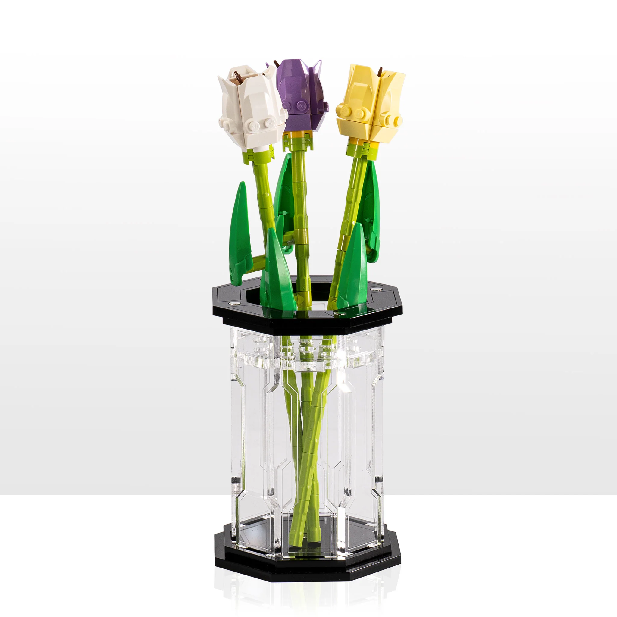 Large Display Vase for LEGO® Flowers - Black - Image 3