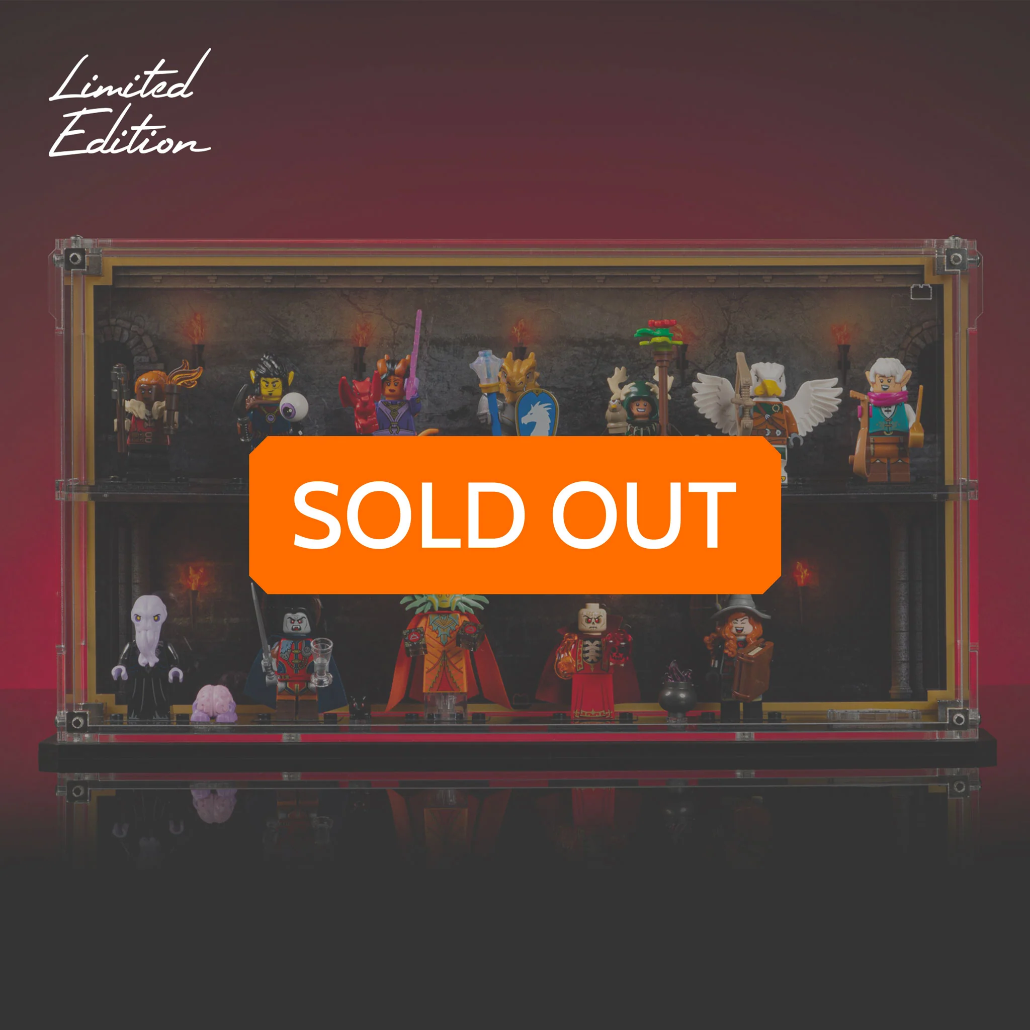 Limited Edition Display Case for LEGO® Dungeons & Dragons® Minifigures Series (71047)
