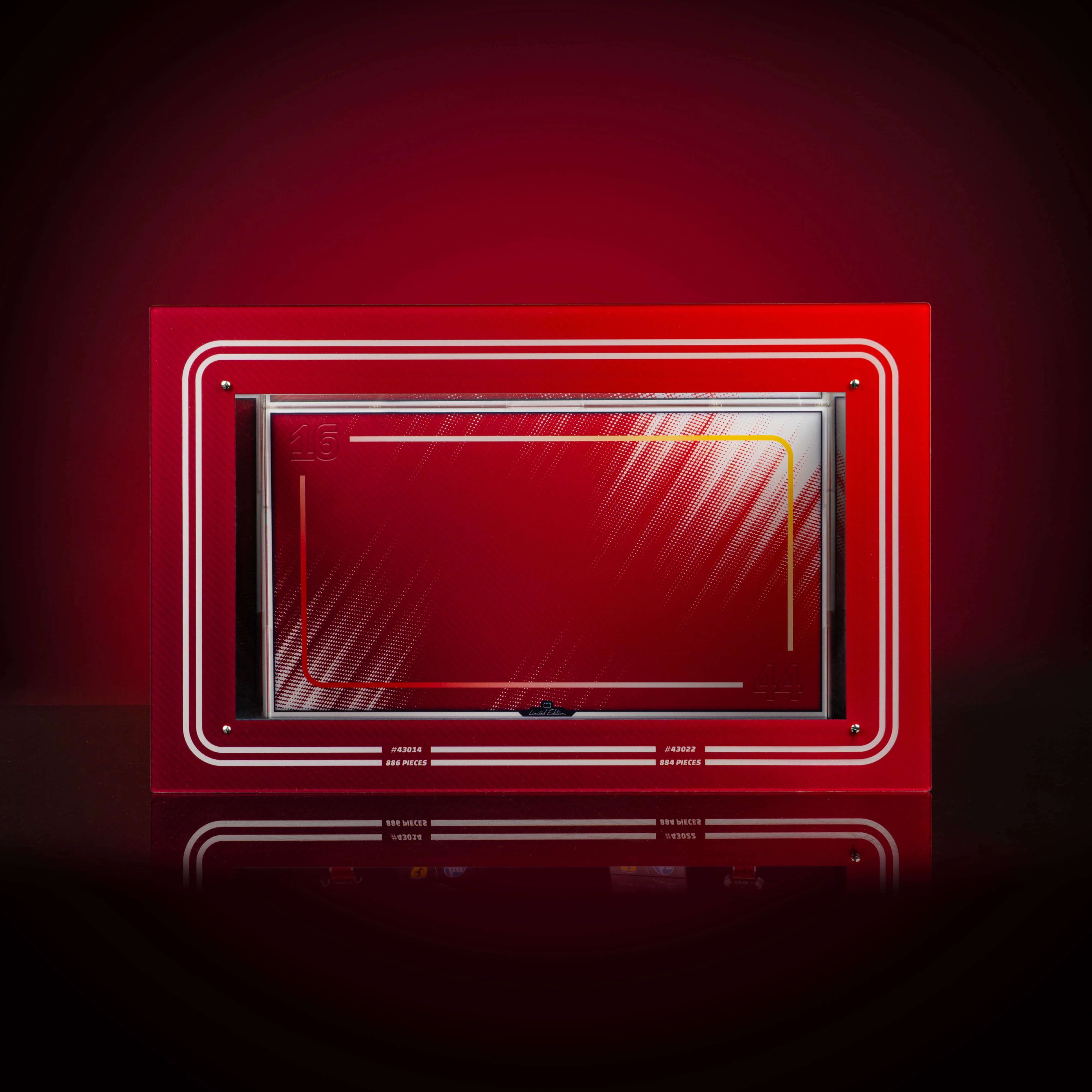 Limited Edition Display Case for LEGO® Editions: Scuderia Ferrari HP Lewis Hamilton (43022) & Charles Leclerc Helmets (43014) - Image 3