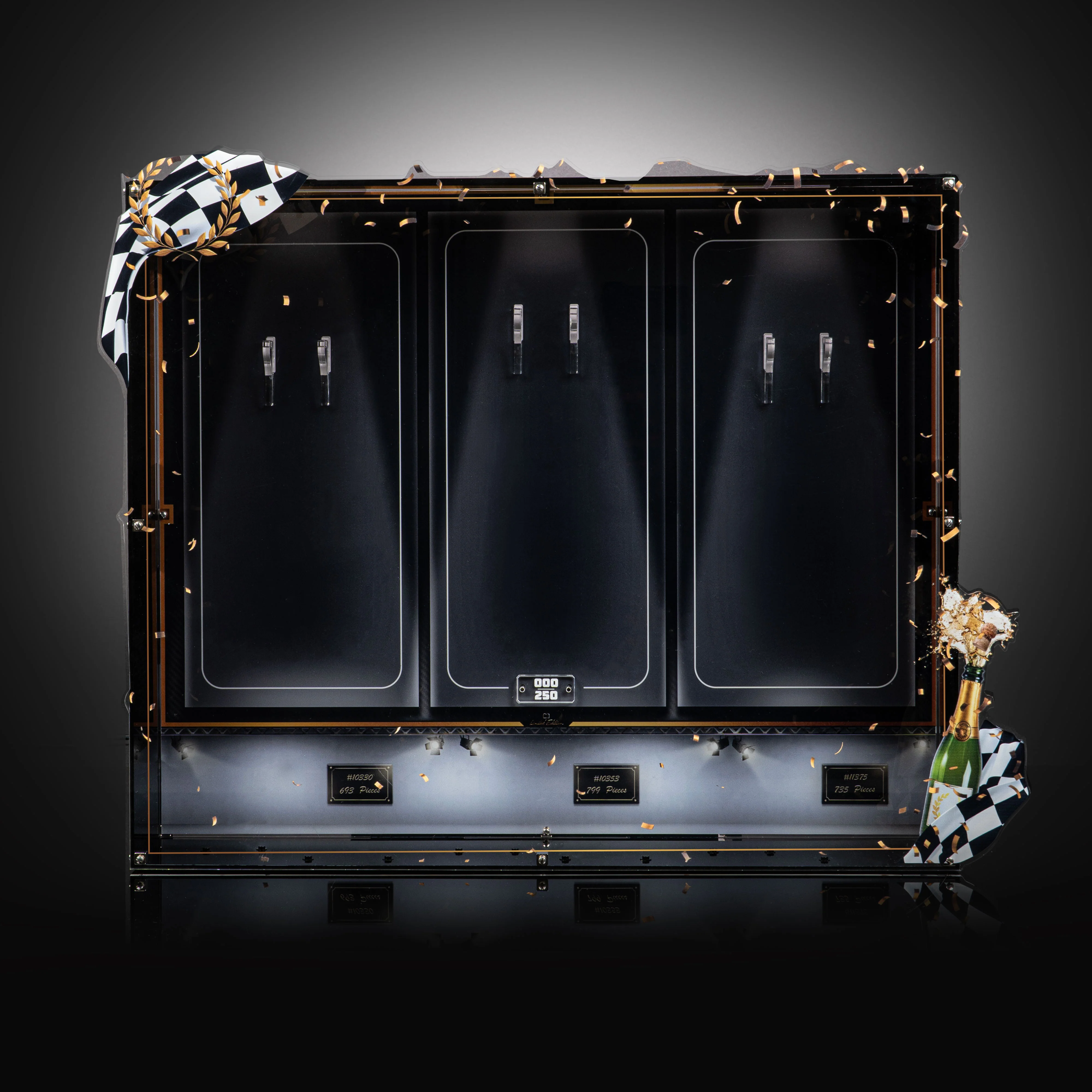 Limited Edition Wall Mountable Display Case for LEGO® Icons: F1 Legends (10330, 10353, 11375) - Image 5