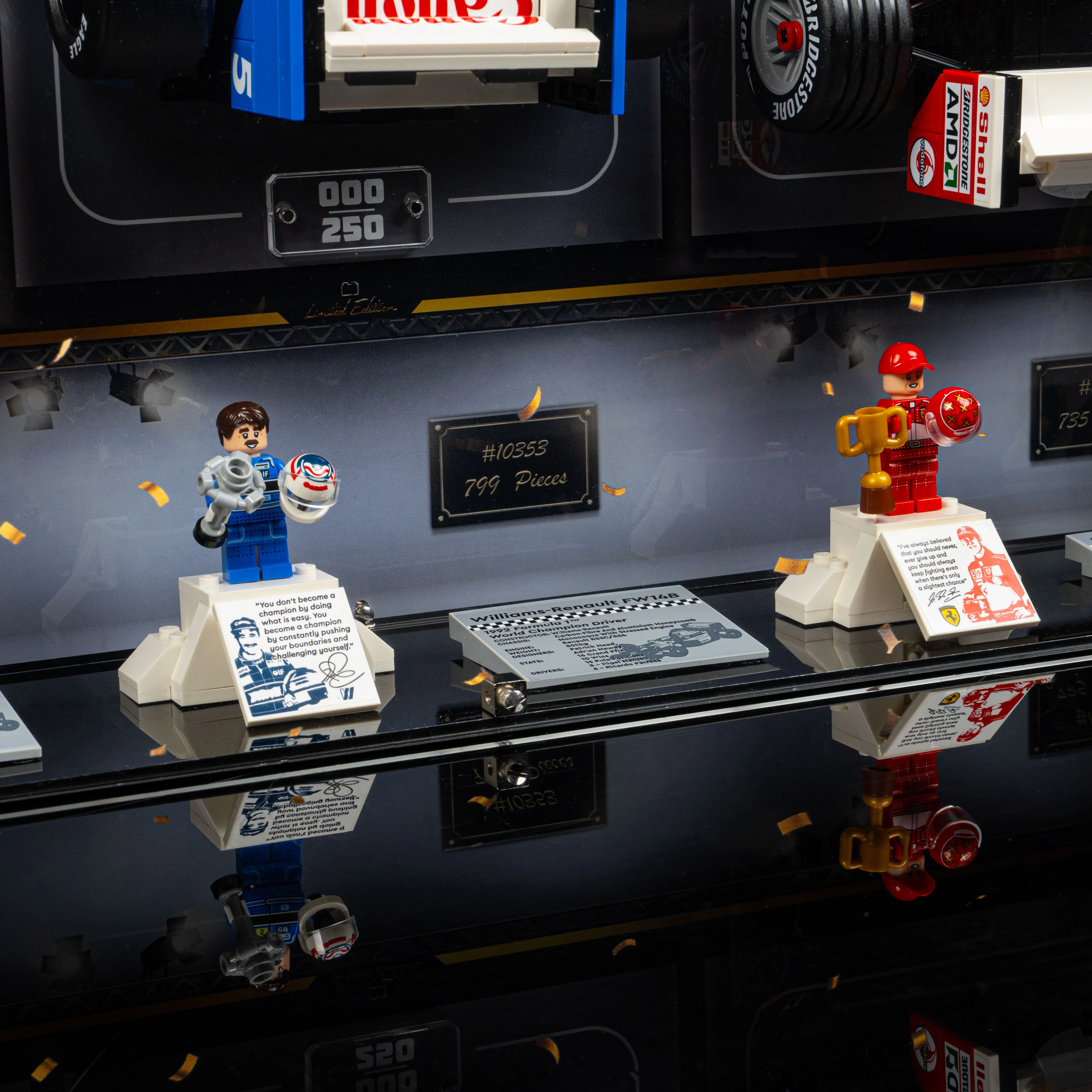 Limited Edition Wall Mountable Display Case for LEGO® Icons: F1 Legends (10330, 10353, 11375) - Image 7