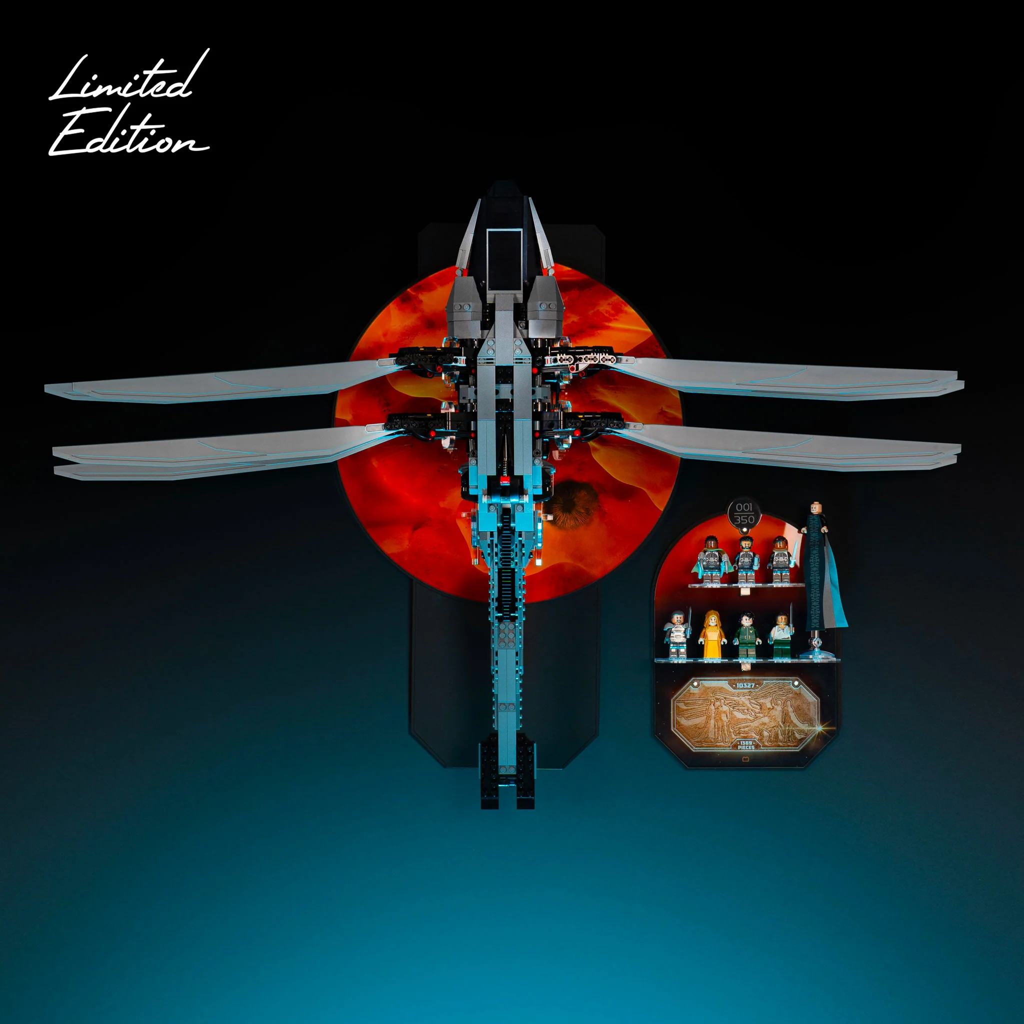 Limited Edition Wall Mount for LEGO® Icons Dune Atreides Royal Ornithopter (10327) - Image 2